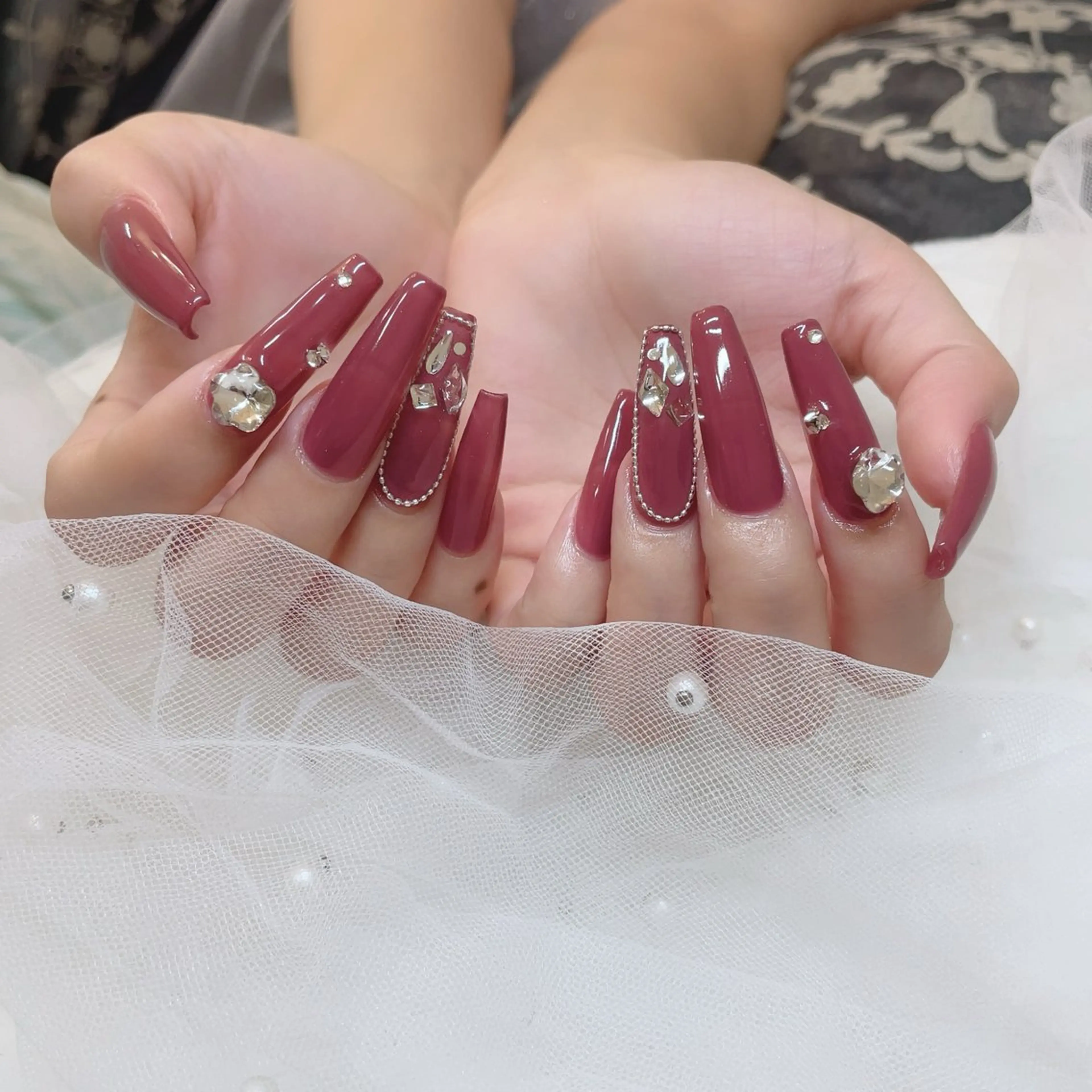 ❣️チップ長さ出し4本アート♡オフ別途1100の写真