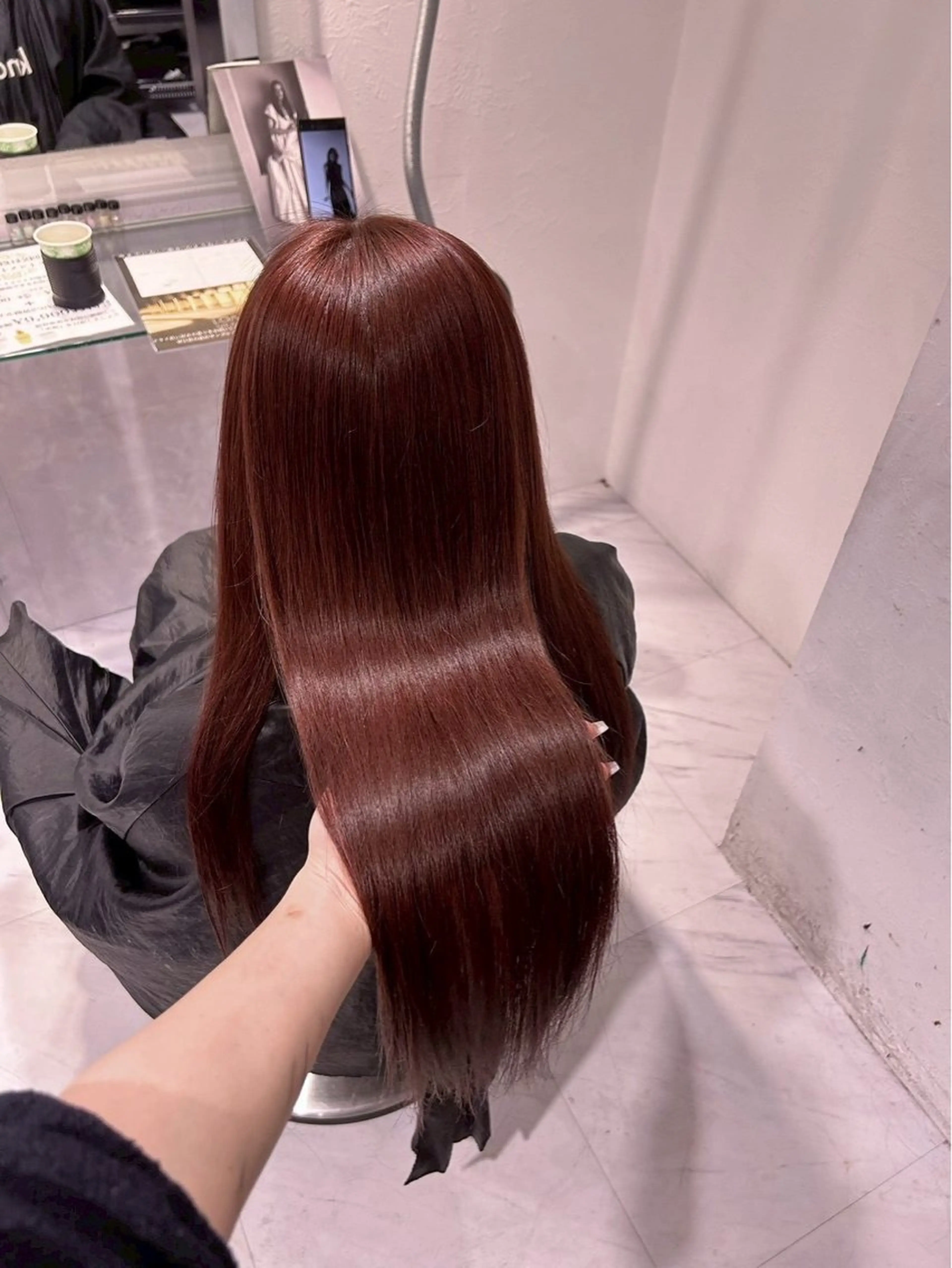 ロング カラー ヘアアレンジ メンズ ヘアカラー トリートメント 小高 咲蘭のヘアスタイル