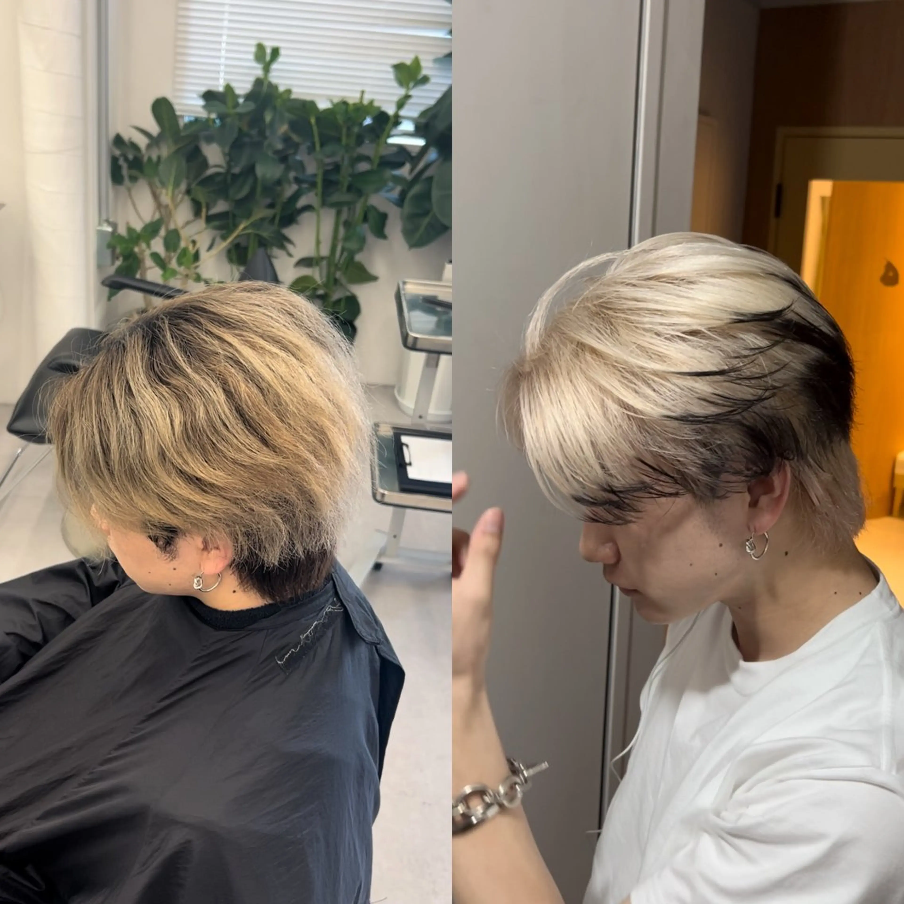 ミディアム カラー メンズ メンズバレイヤージュ 🔥メンズカット🔥のヘアスタイル