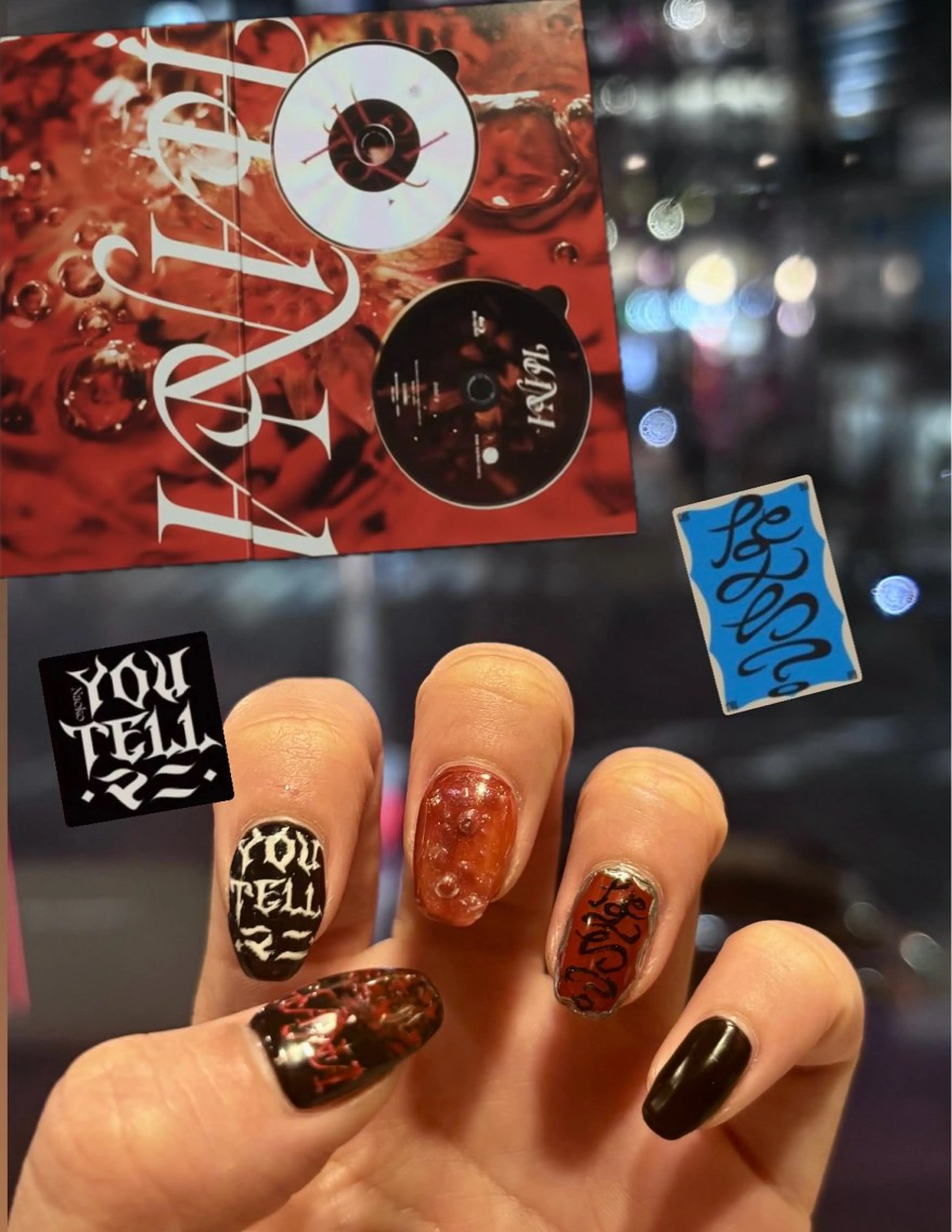 ネイル ハンドネイル ハンドケア 個性派✴︎ｼﾞｬｹ写 ﾈｲﾙ🦋mire-のネイルデザイン