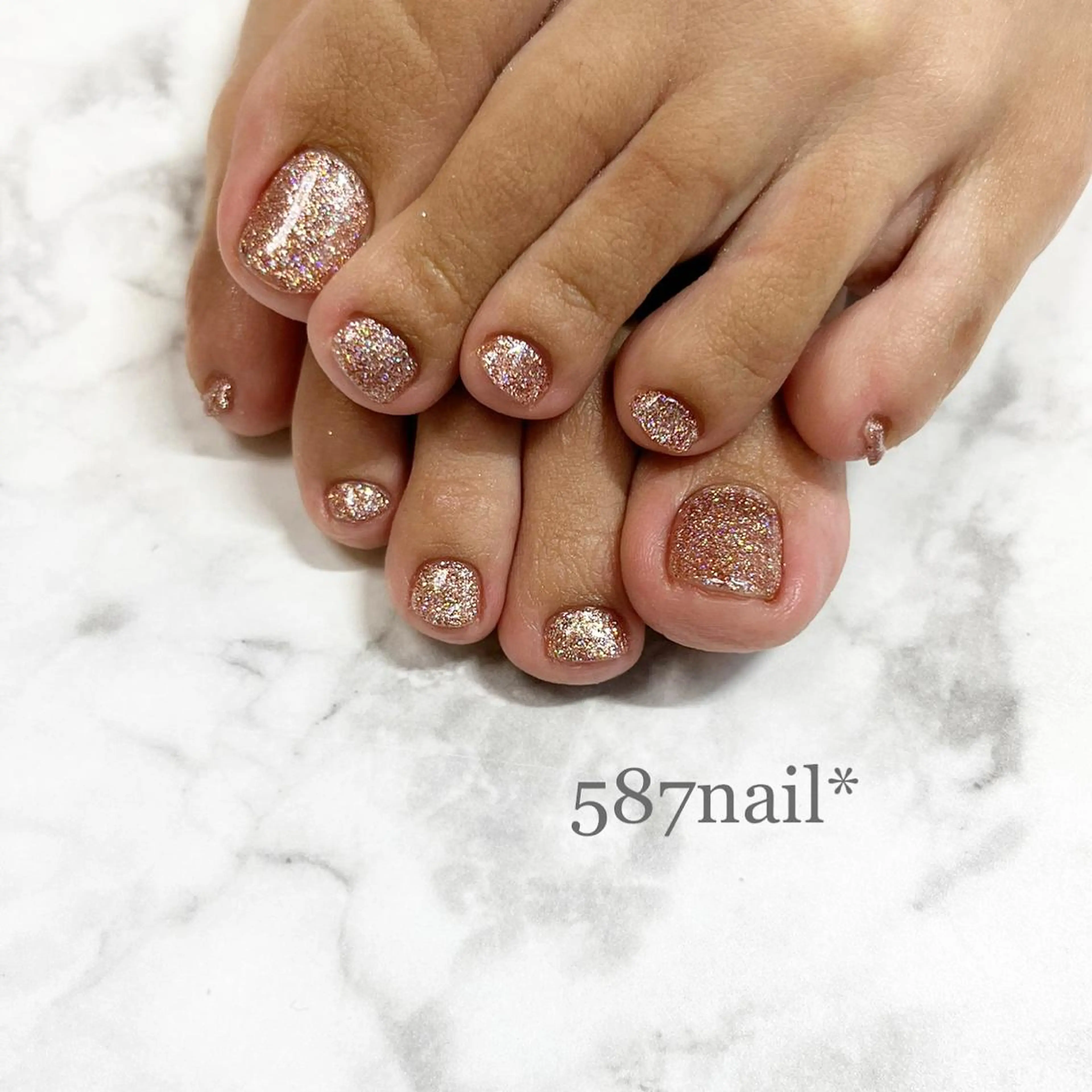 ネイル キラキラネイル ワンカラーネイル 587nail *のネイルデザイン