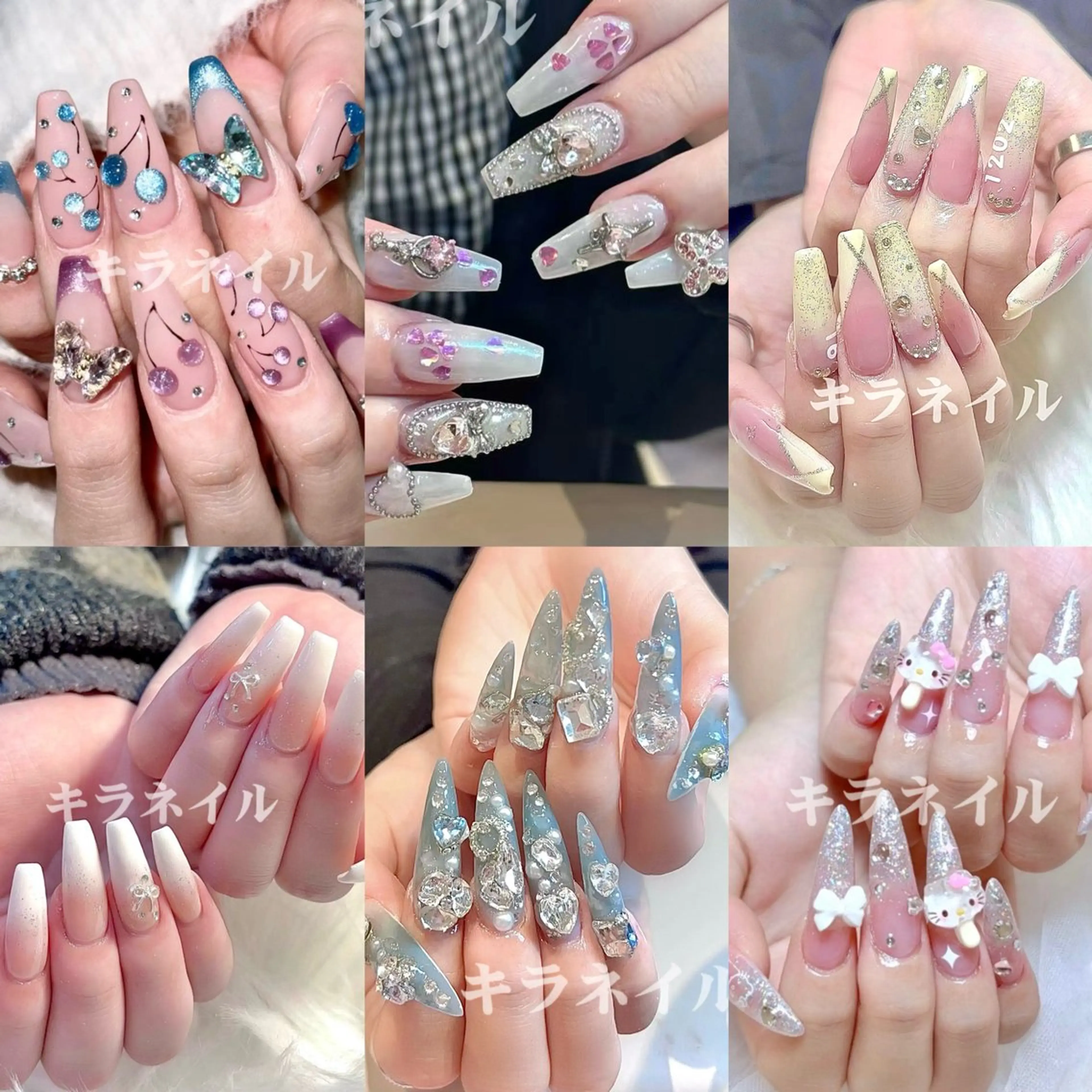 ネイル 🎀kira 長さだし💗モチ最高のネイルデザイン