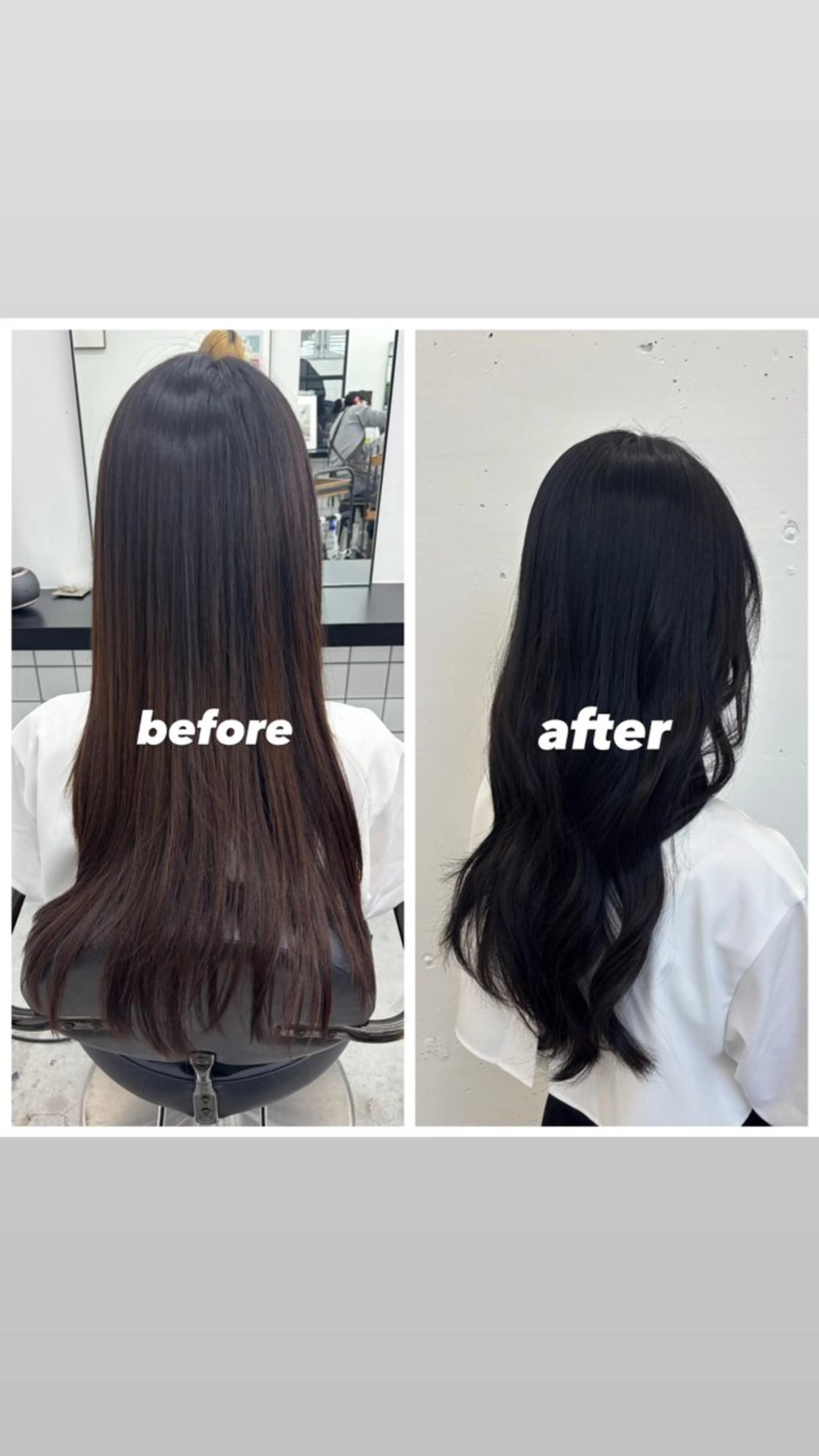 ロング カラー 黒髪 ブルーカラー ブルーブラック 透明感カラー 🌼あいり🌼 JILLSTUDIOのヘアスタイル