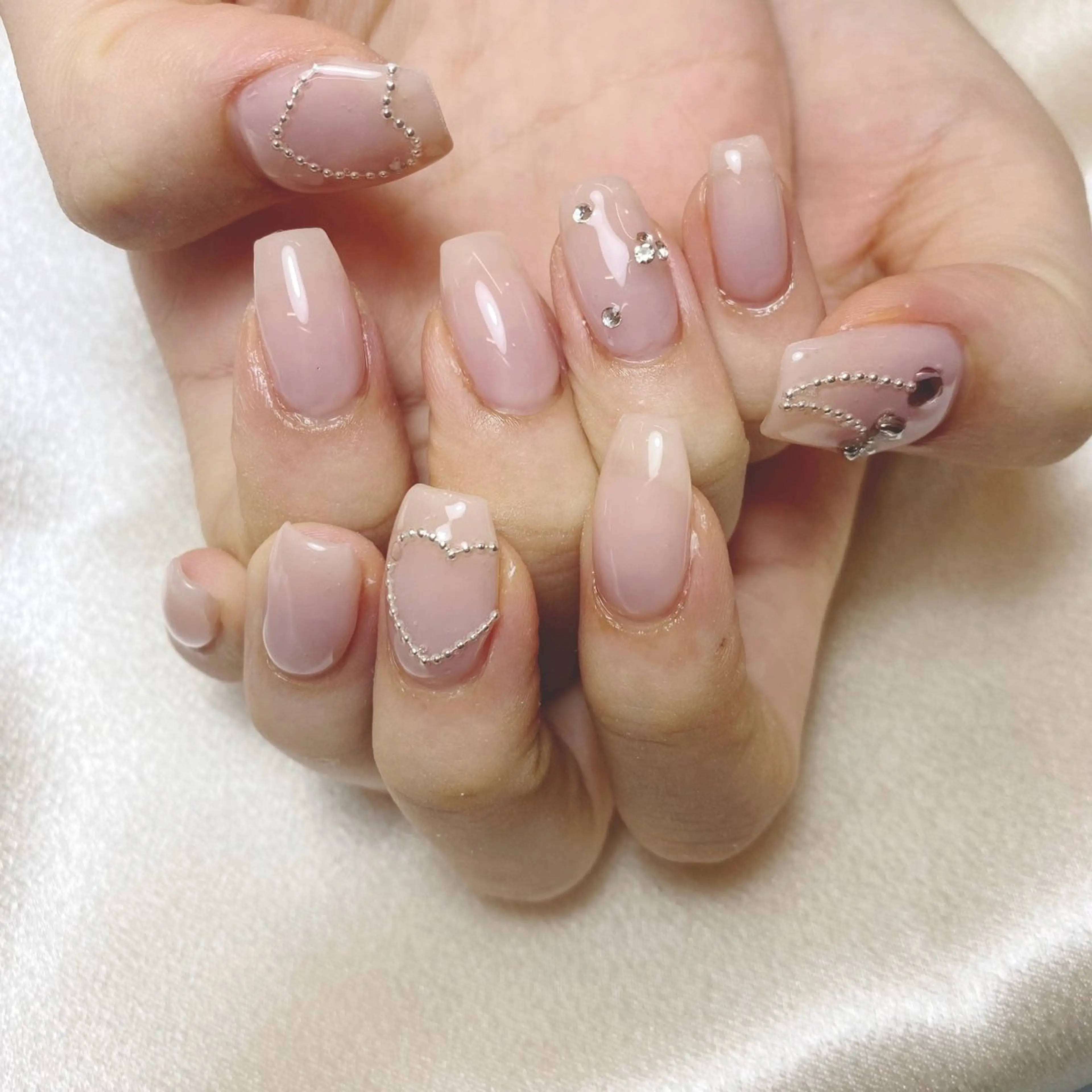 ネイル ブルー 長さ出し フラッシュネイル フットネイル フレンチネイル 🌷yui ネイル🌷のネイルデザイン