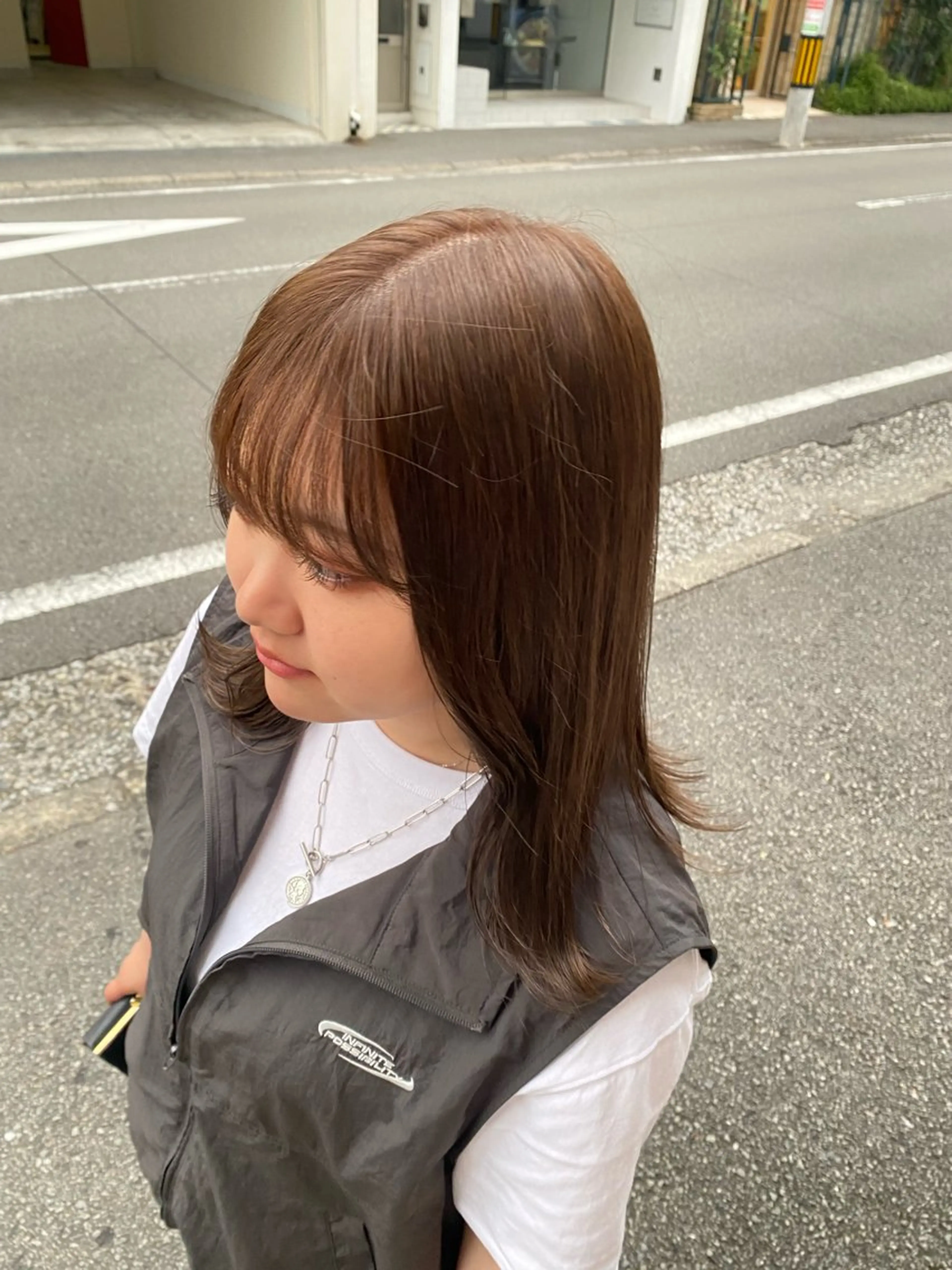 セミロング 片岡 令夏のヘアスタイル