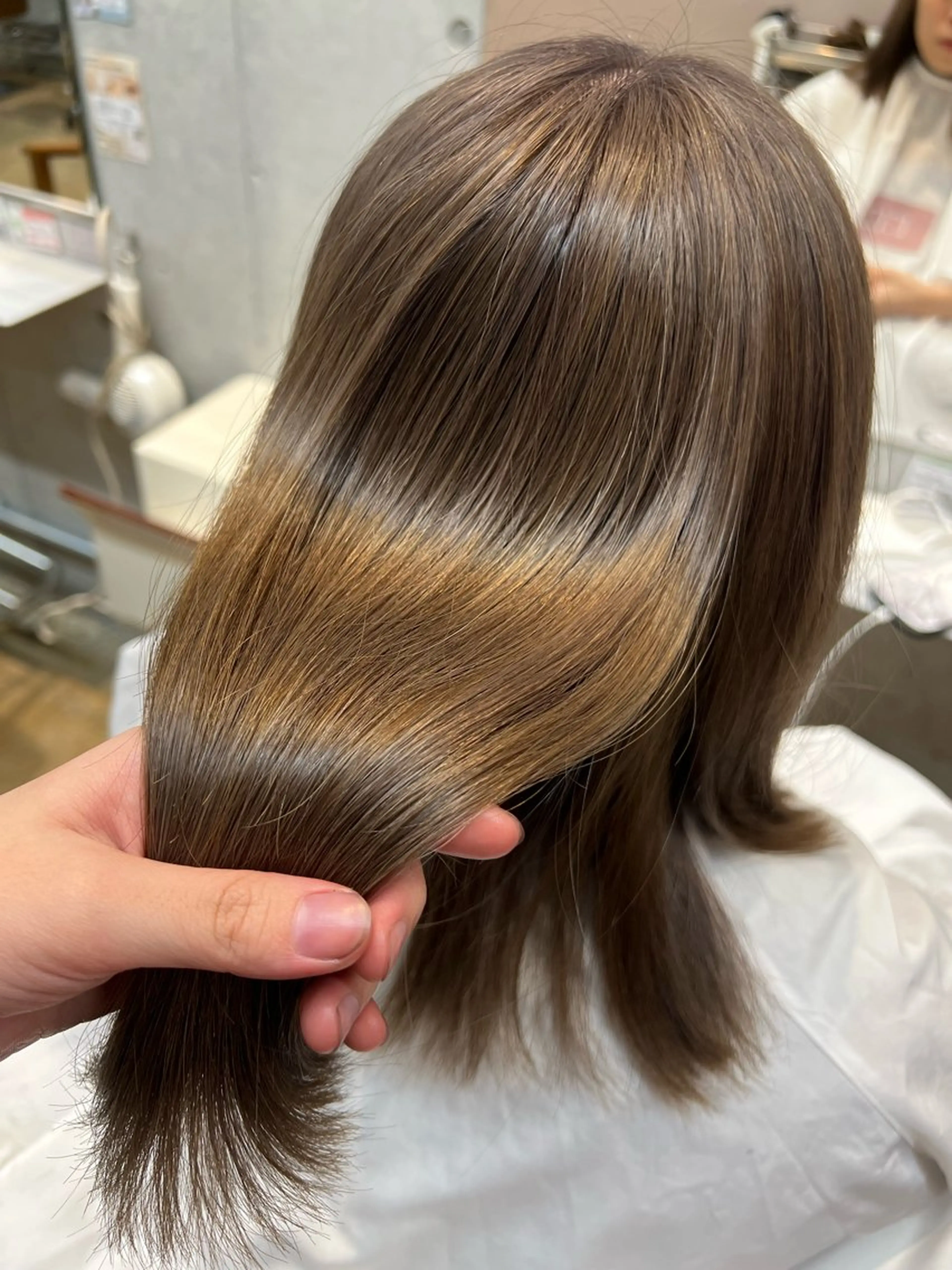 ロング カコ/レイヤーカット ヘアアレンジのヘアスタイル