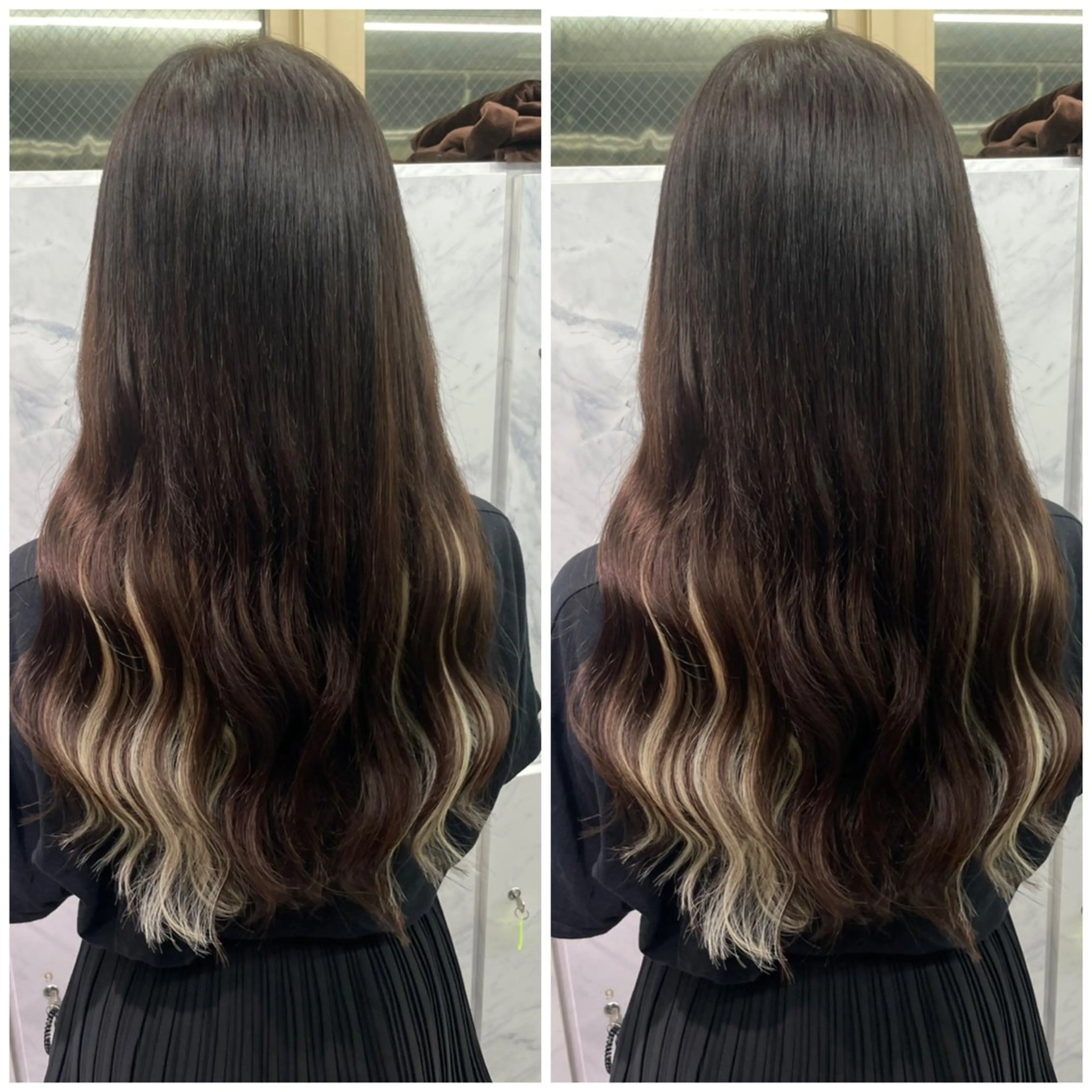 ロング カット ヘアカラー エクステ 🦋プルエクステ ARISA🦋のヘアスタイル