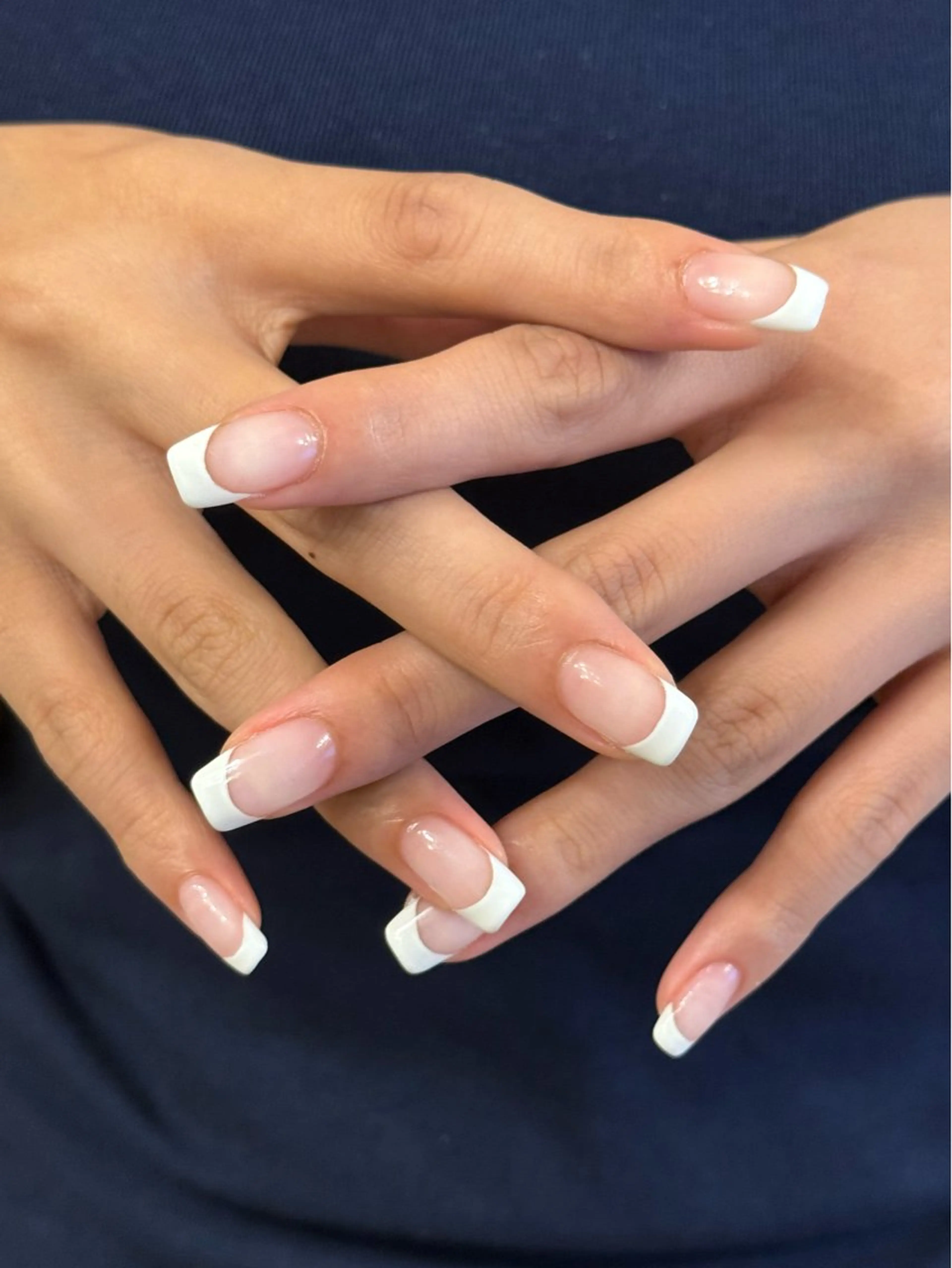 ネイル フレンチネイル ホワイト ハンドネイル filonnail asukaのネイルデザイン