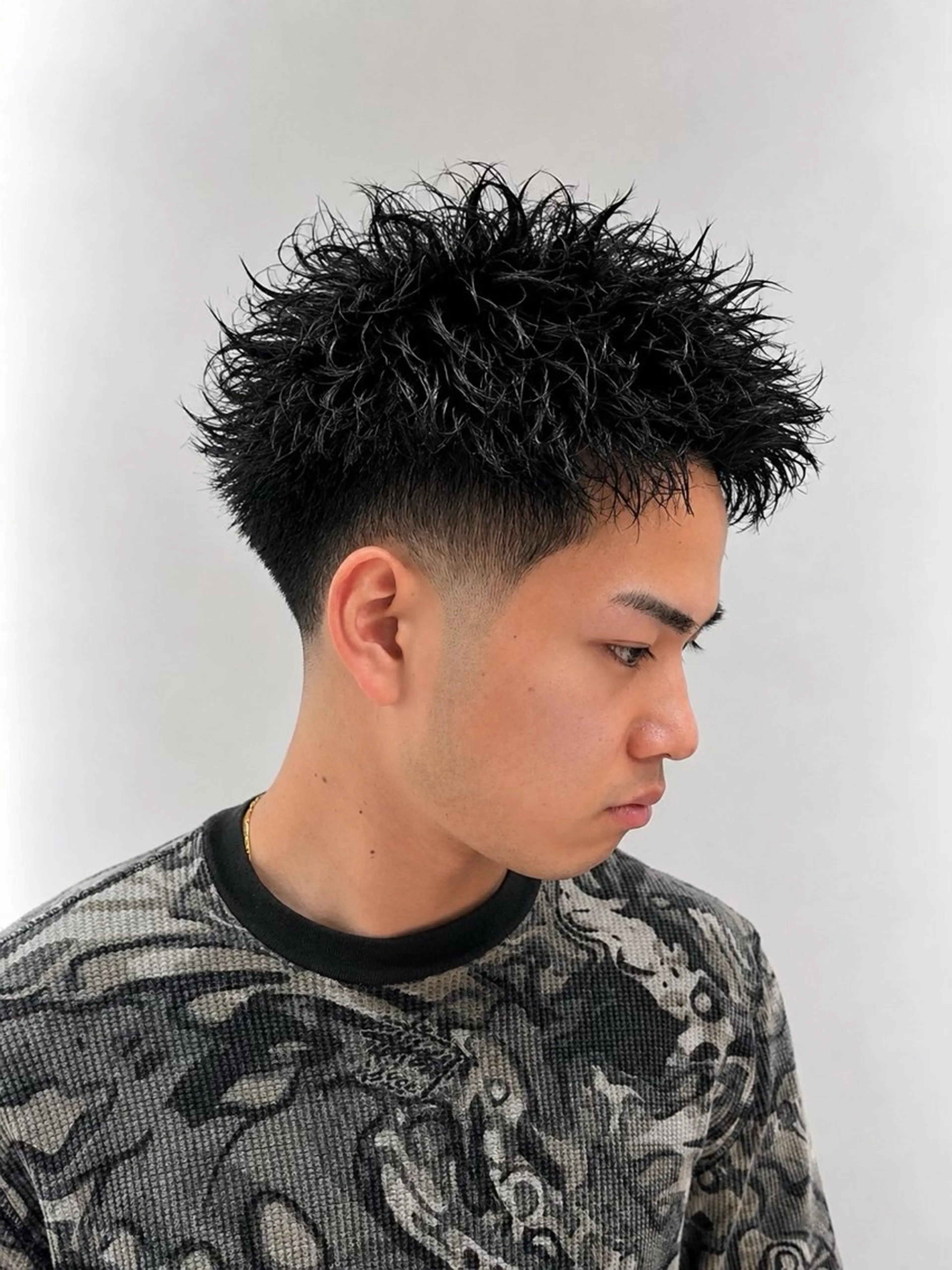 ショート メンズ カット パーマ レイヤーカット メンズカット坂本翔のヘアスタイル