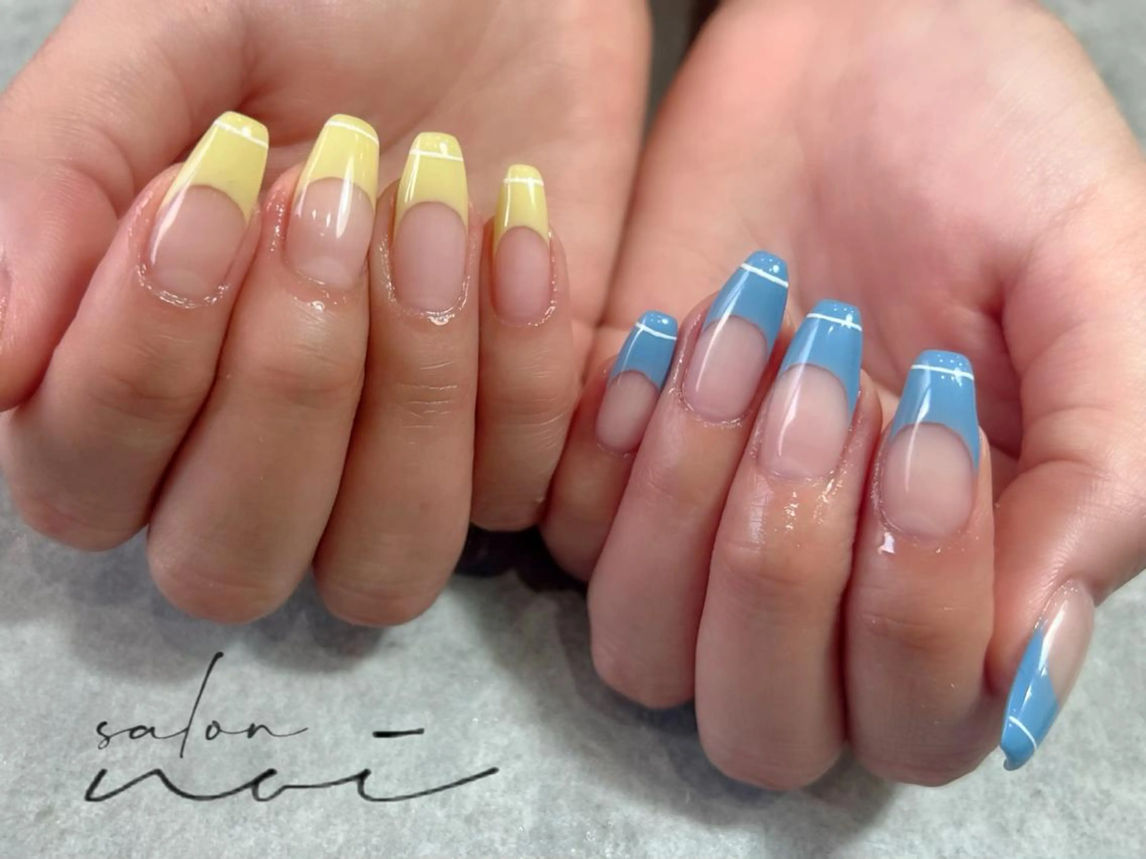 ネイル フレンチネイル ハンドネイル salon noiのネイルデザイン