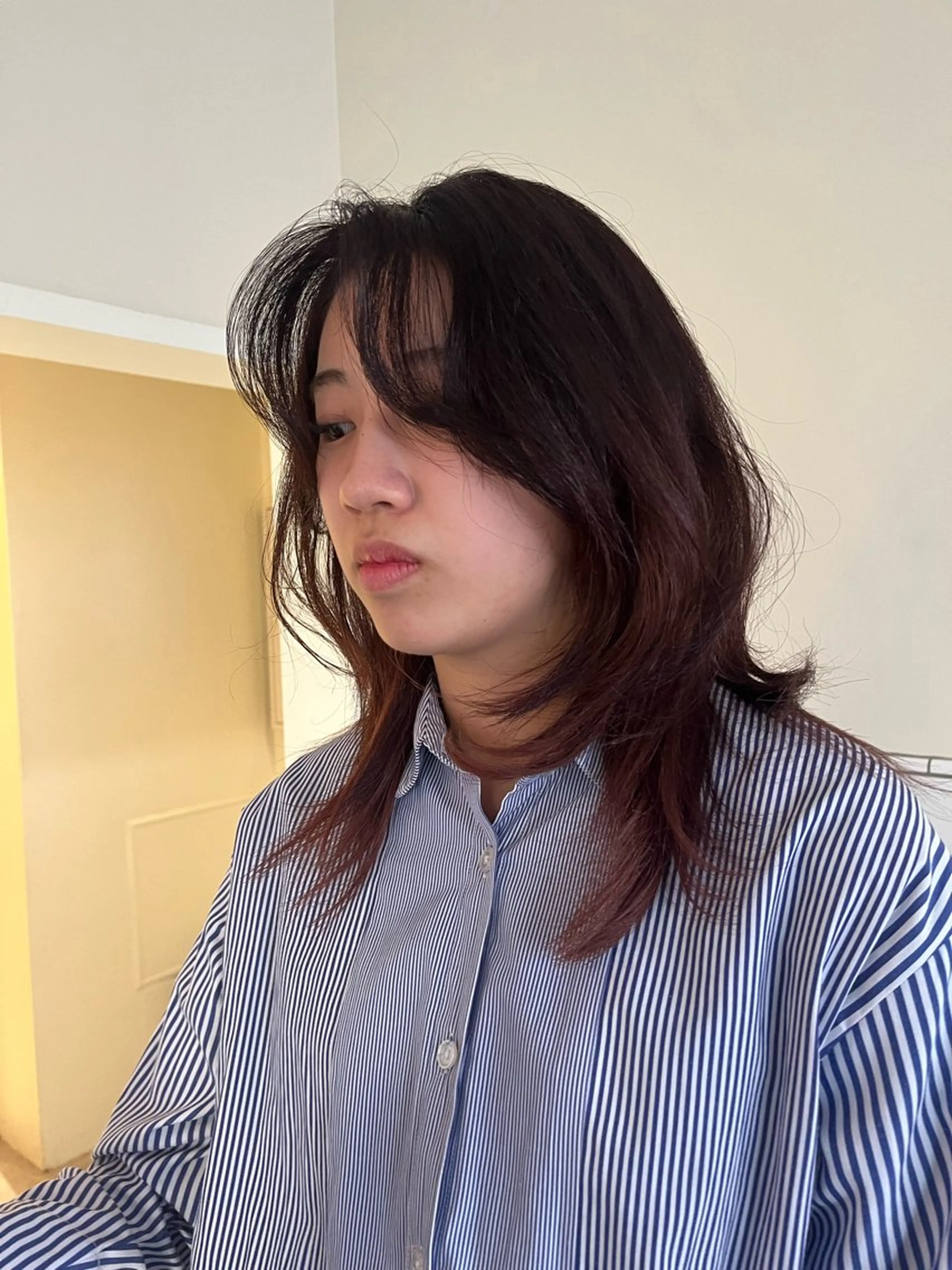 セミロング カット トリートメント ヘッドスパ ヘアセット 🦮shiori アイドルオタク🦮のヘアスタイル