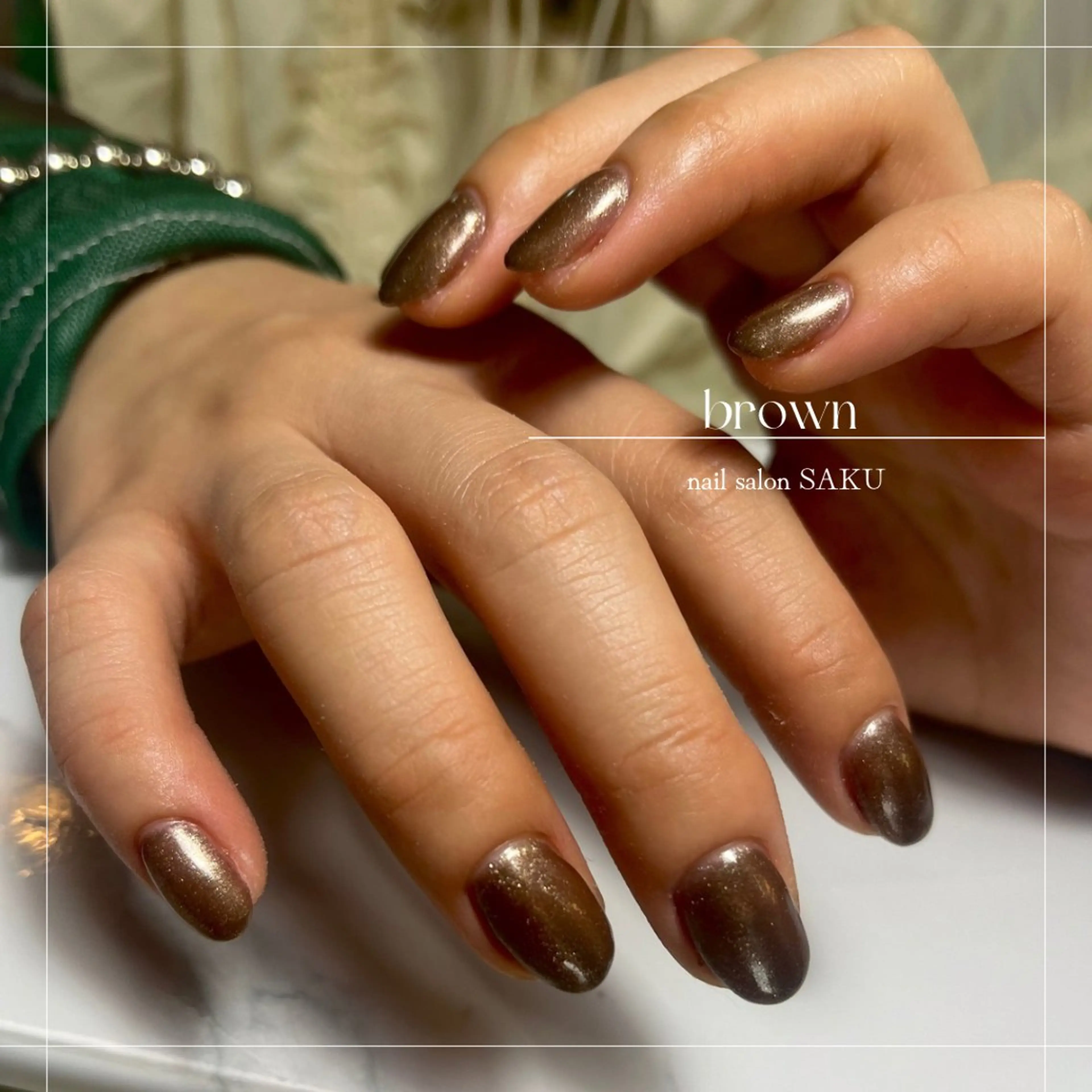ネイル ニュアンスネイル シンプルネイル ハンドネイル SAKU nail 作島茜のネイルデザイン