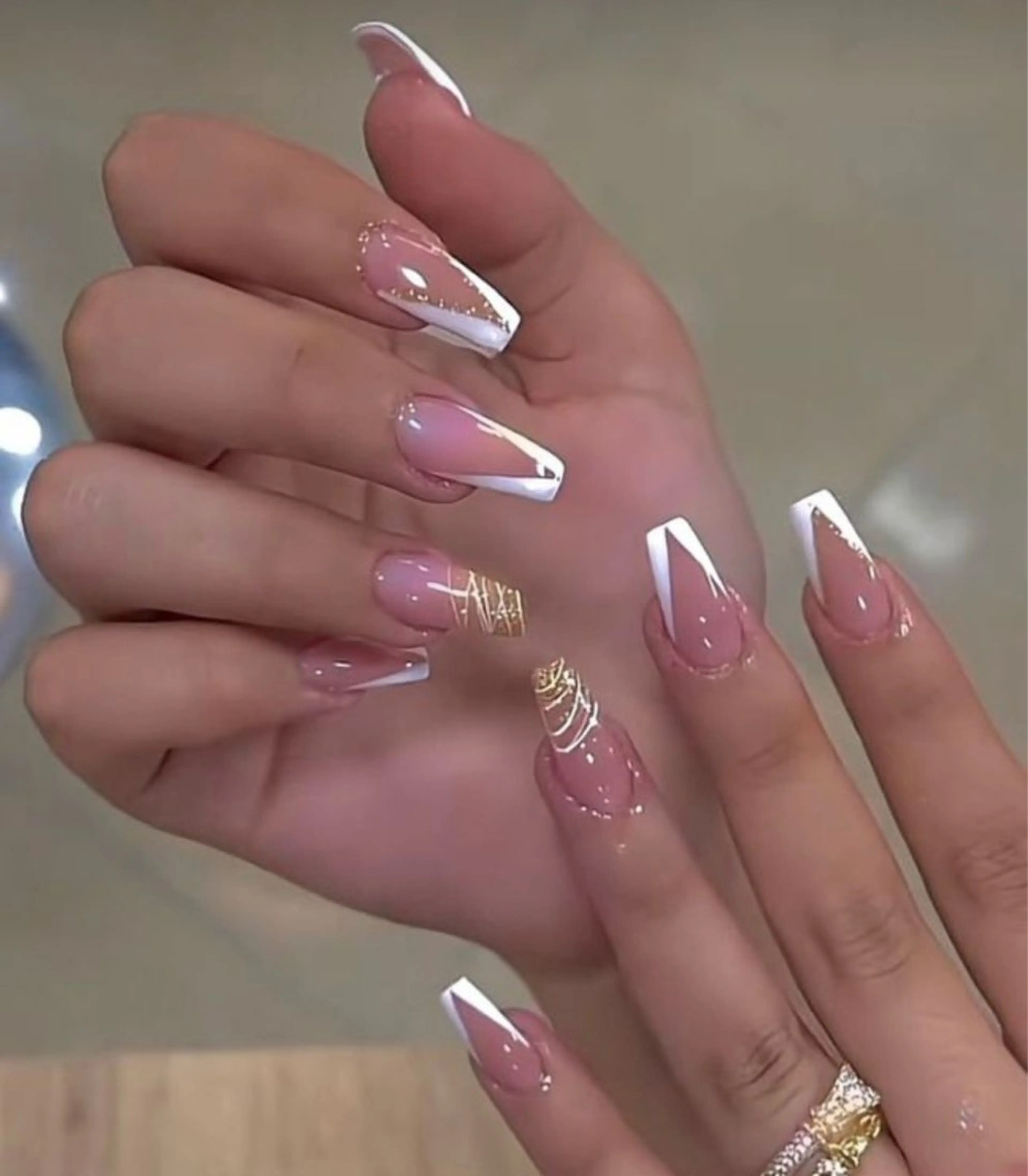 ネイル 韓国ネイル 持ち込み ニュアンスネイル ネイルチップ ハンドネイル TABI ANA.CHUOのネイルデザイン