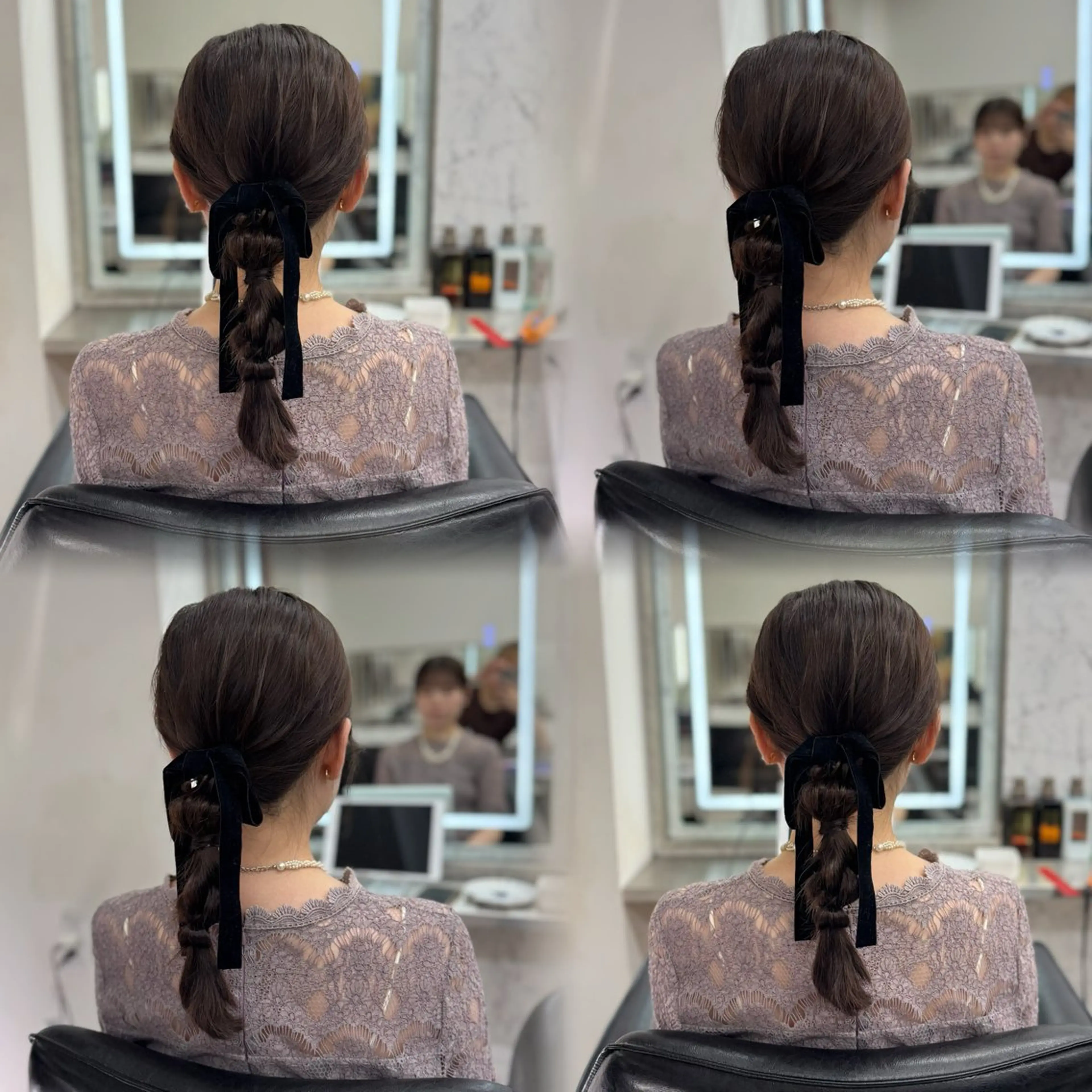 ミディアム ヘアアレンジ ヨシンモリ 韓国風ヘア ヘアセット JPCY MIRIYAのヘアスタイル