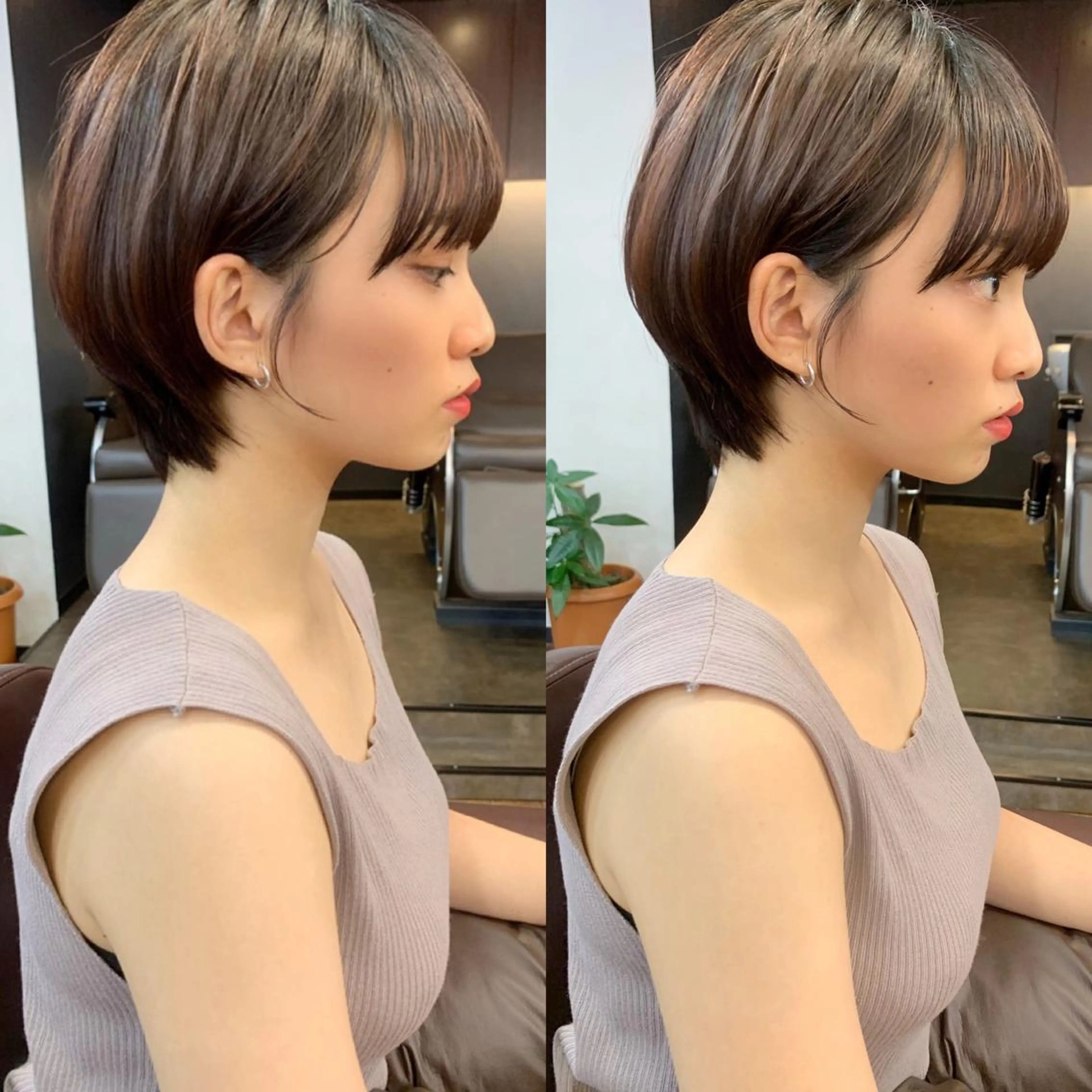 ショート 縮毛矯正/ショート/ レイヤー/畑中正敏のヘアスタイル