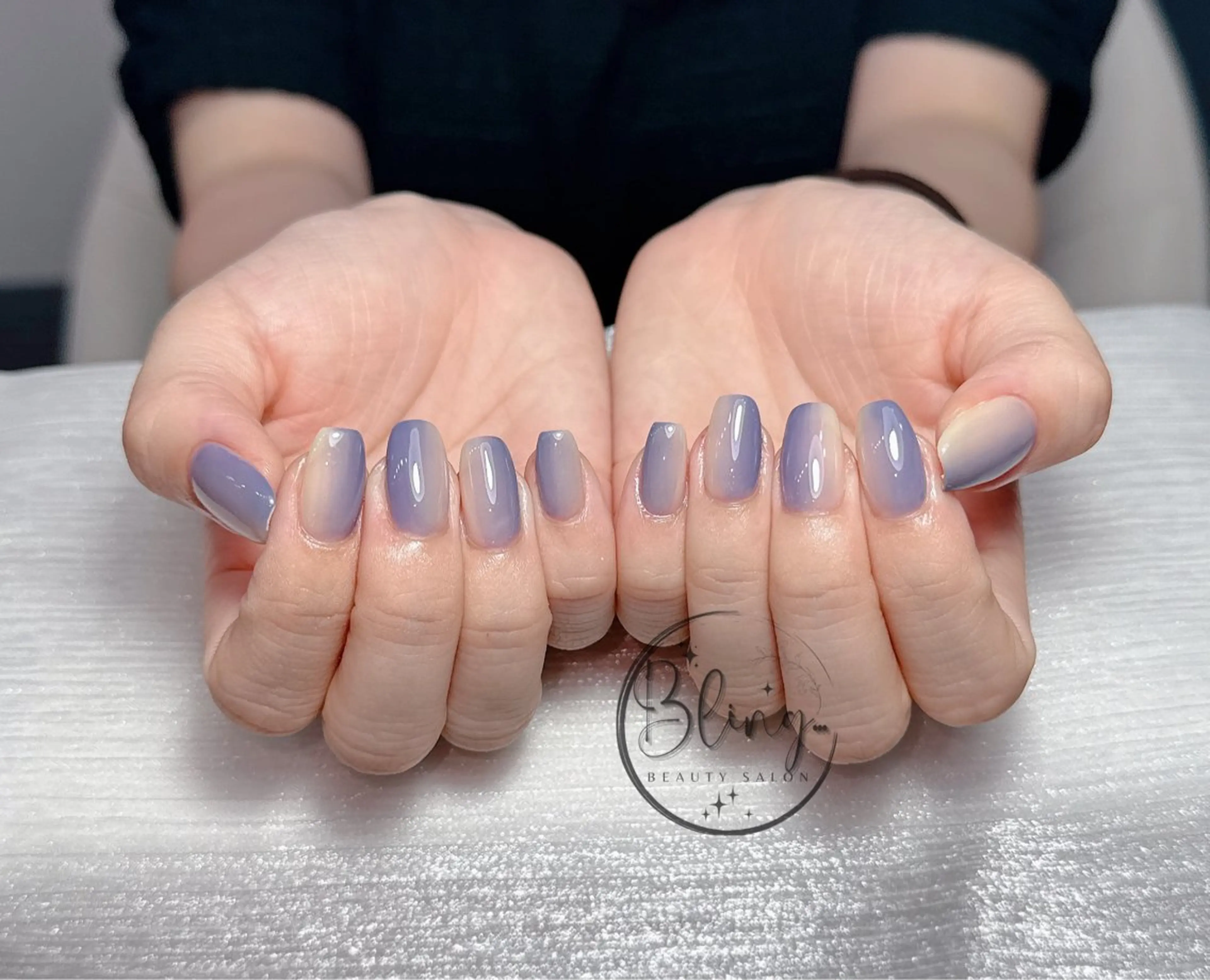 ミディアム 韓国風ヘア ハンドネイル yuna ユナのネイルデザイン