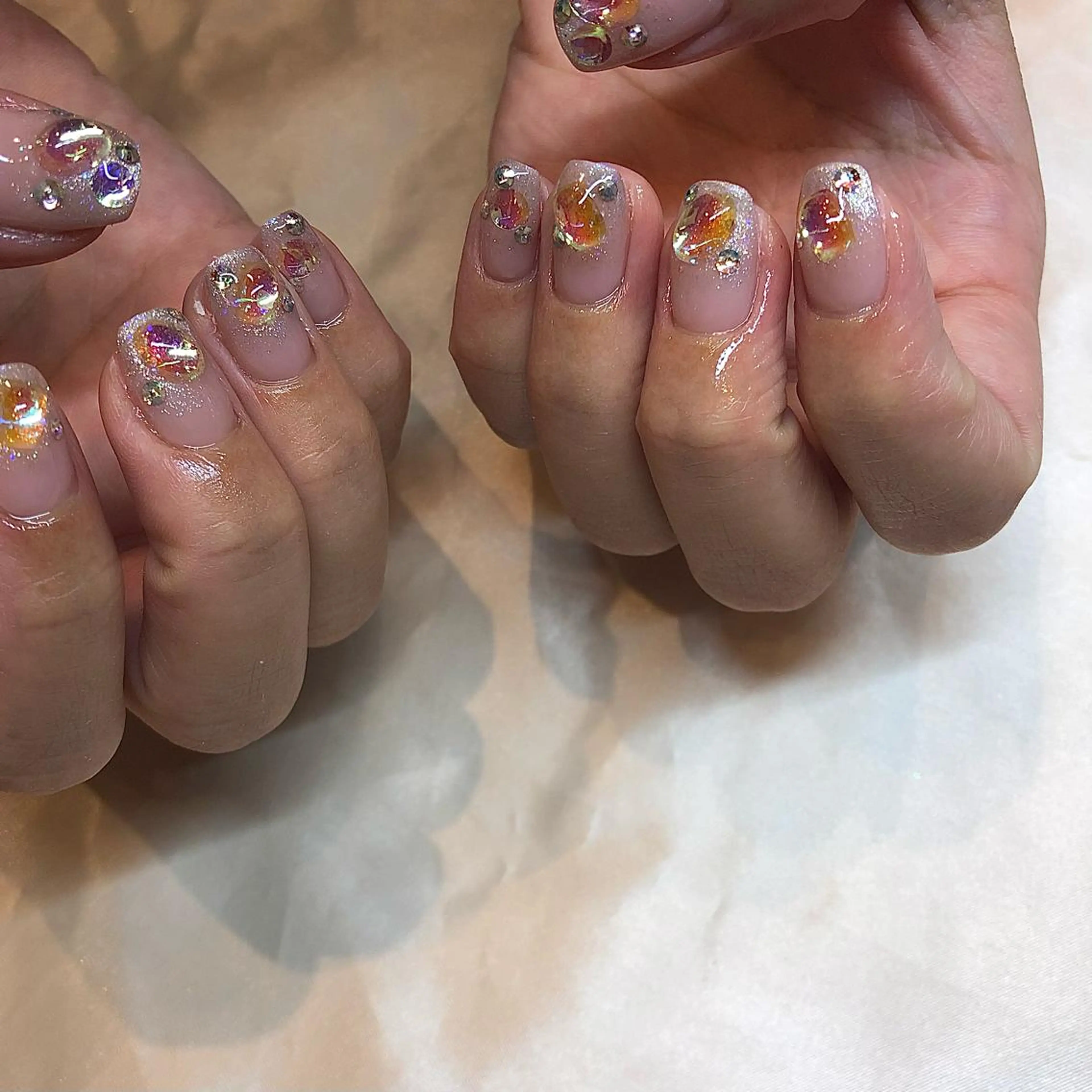 ネイル パラあり！フィルイン 美フォルムのネイルデザイン