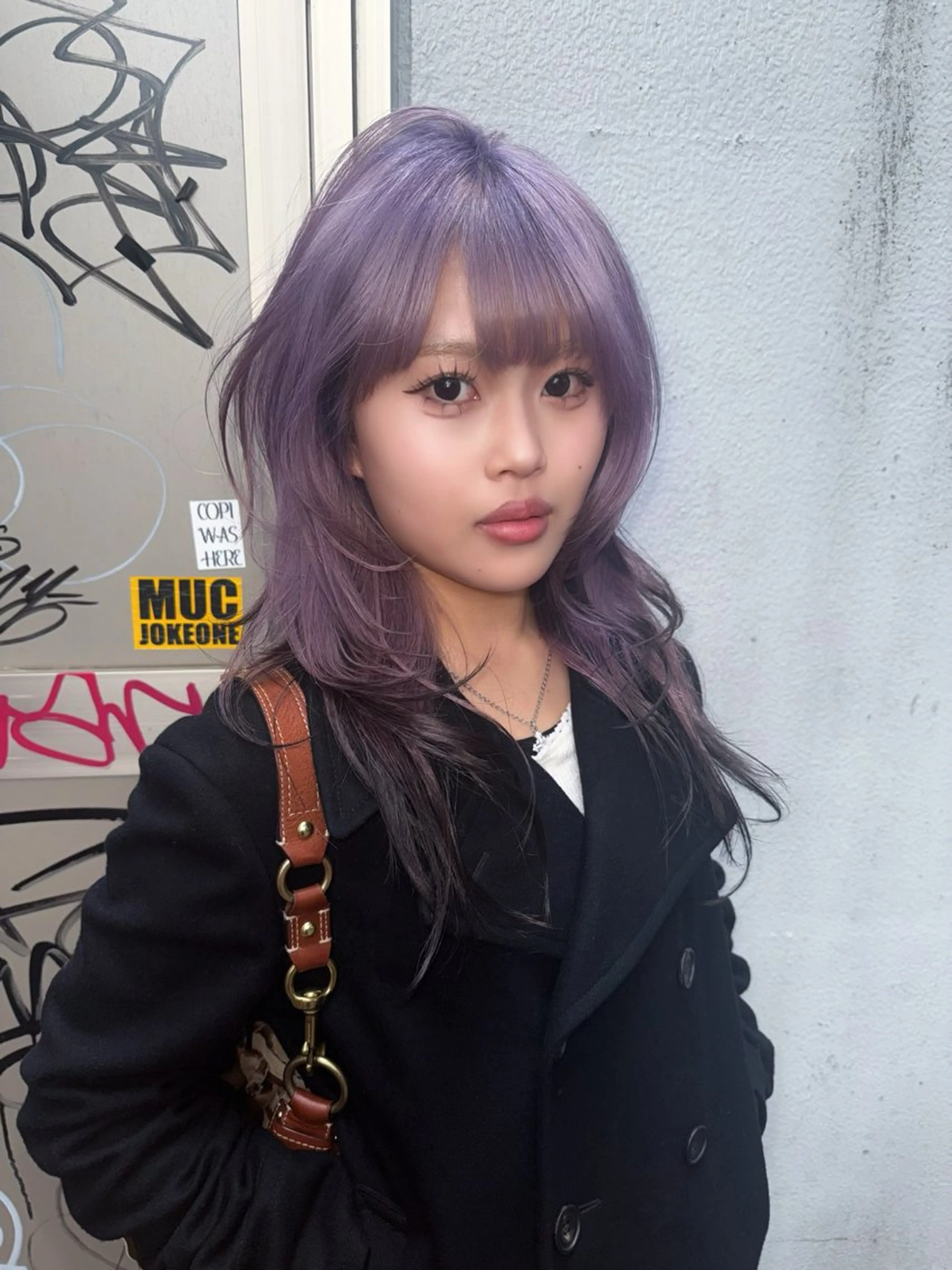 ロング カラー ヘアカラー トリートメント ヘアセット HARUNA/原宿/ デザイン/カットのヘアスタイル