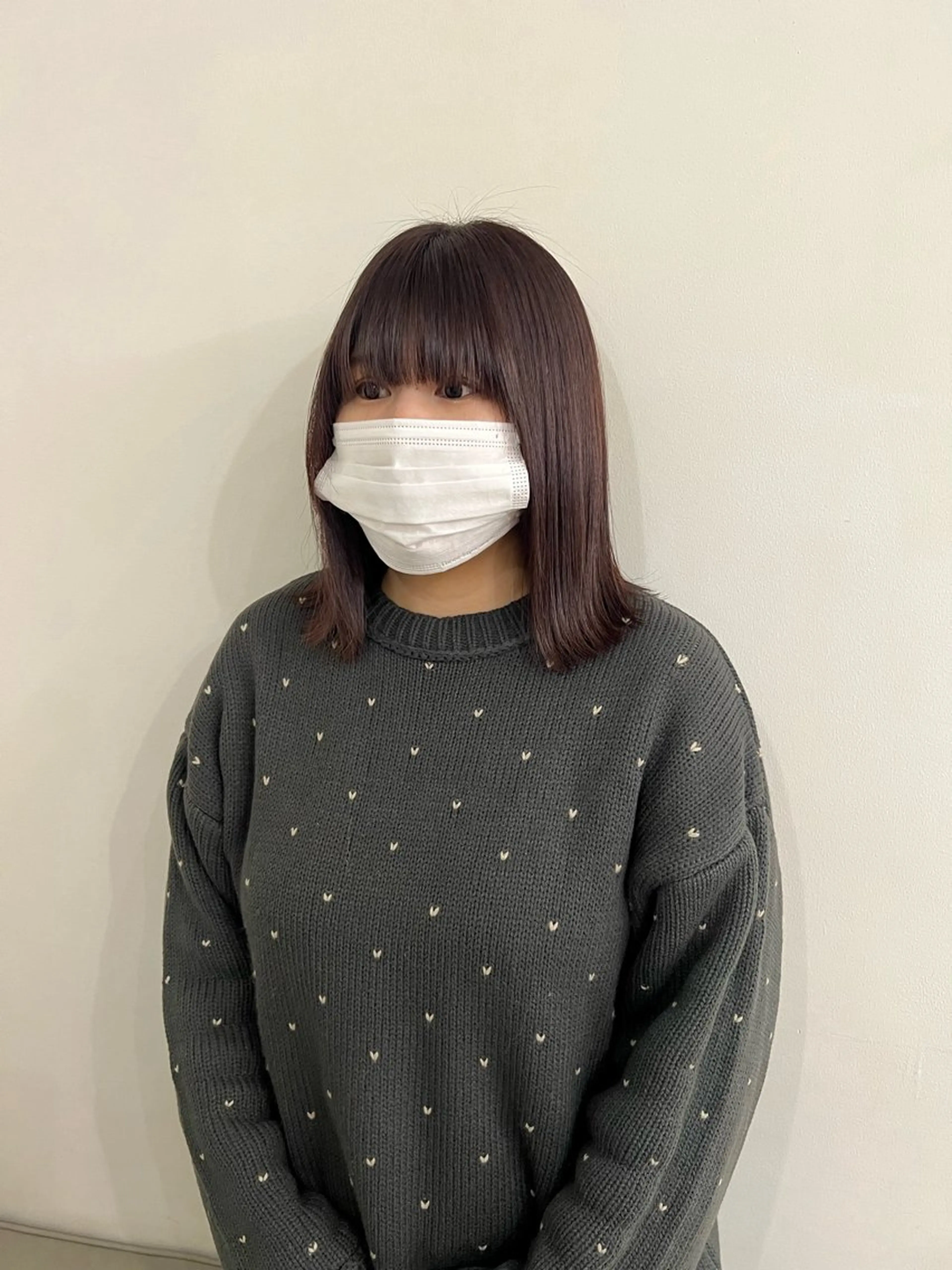 ミディアム 切りっぱなしロブ 外ハネヘア カット ayaka/暖色/ レイヤーカット🩰のヘアスタイル