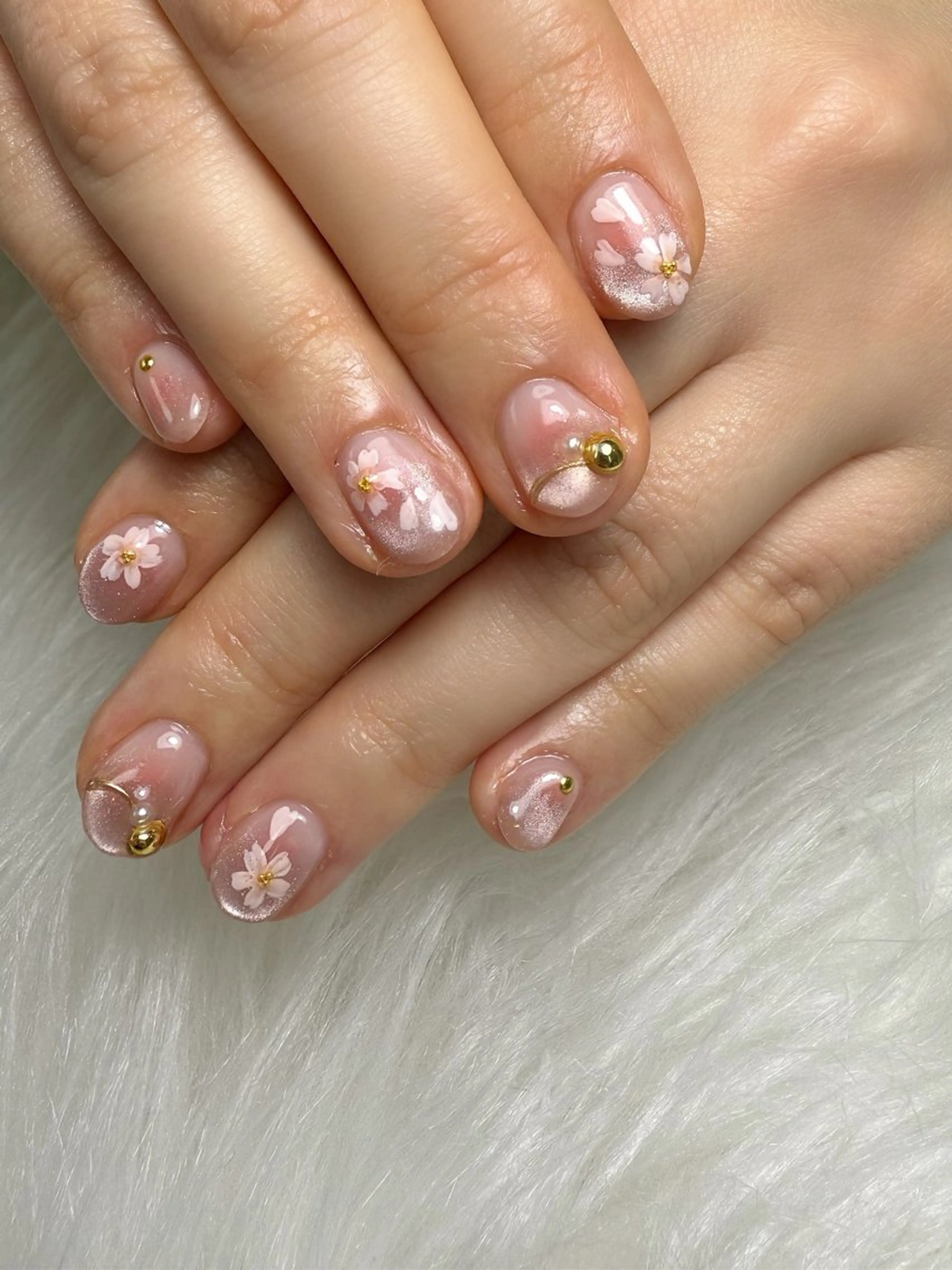 ネイル 桜ネイル ハンドネイル Luana nailのネイルデザイン