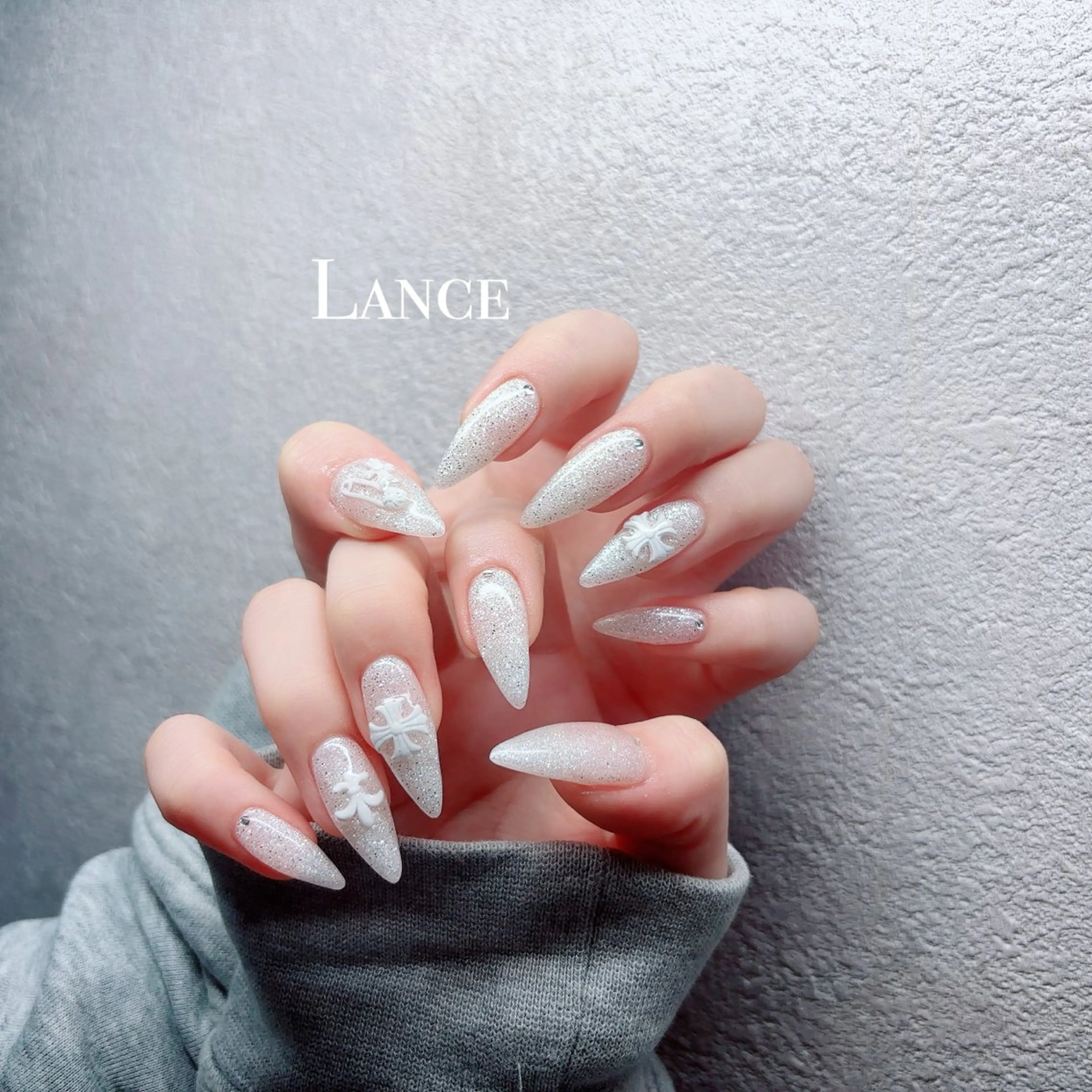 ネイル オーロラネイル フットネイル キラキラネイル 韓国ネイル ラメ(グリッター) Lance nailのネイルデザイン