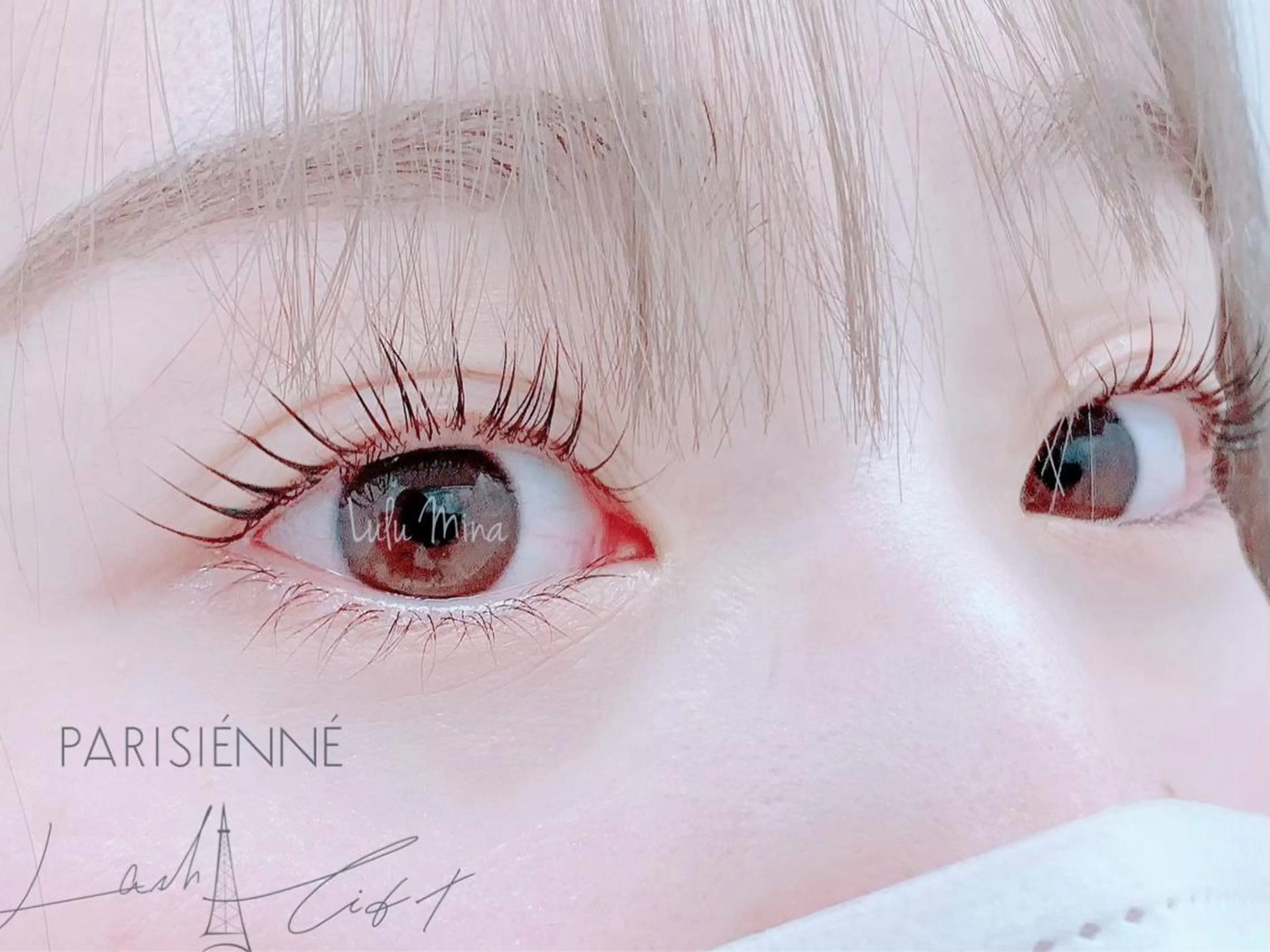 マツエク・マツパ パリジェンヌラッシュリフト ルルミーナ アイラッシュ　ネネのマツエク・マツパデザイン