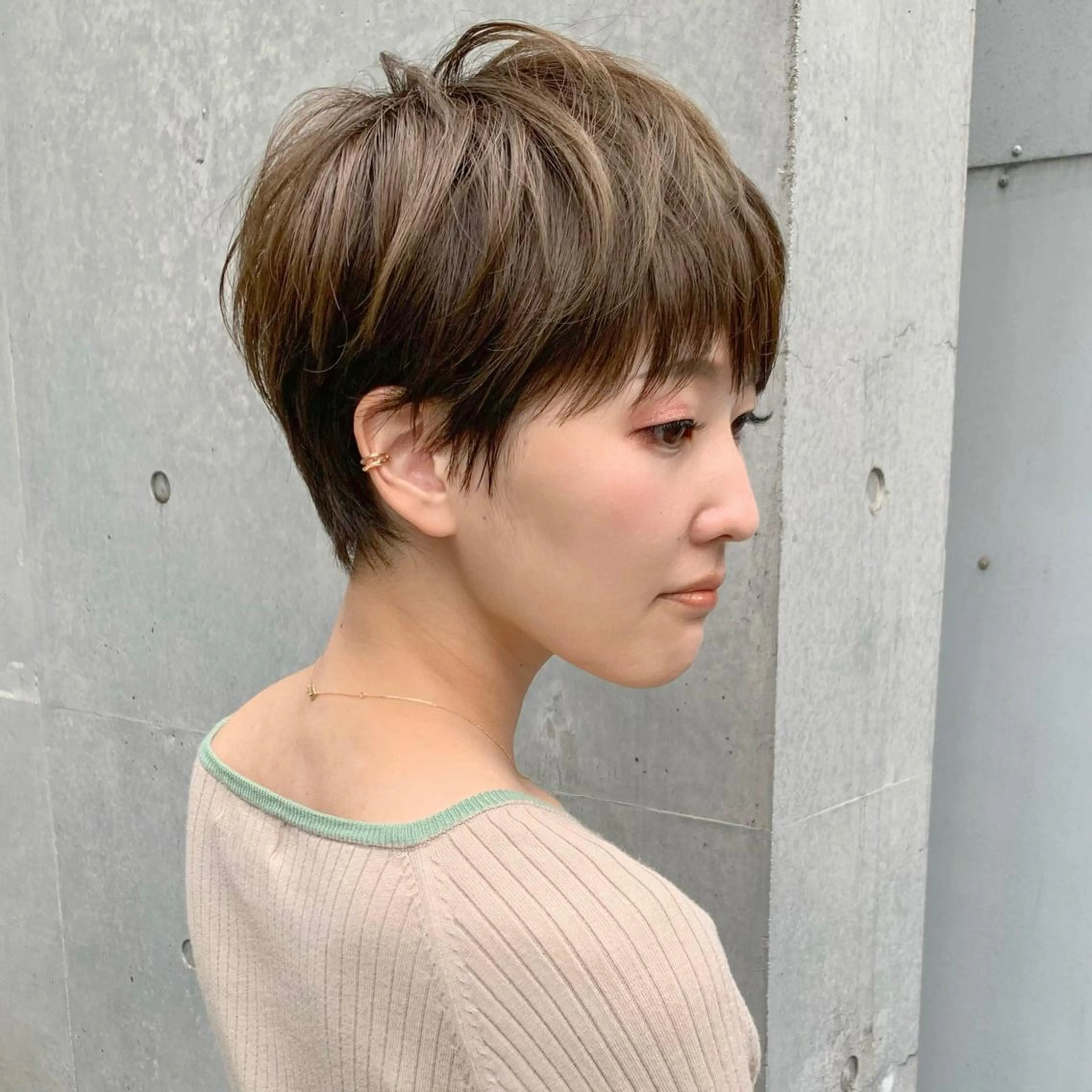 ショート カラー VIEW.GINZA所属・似合わせショート広瀬 和輝のヘアスタイル