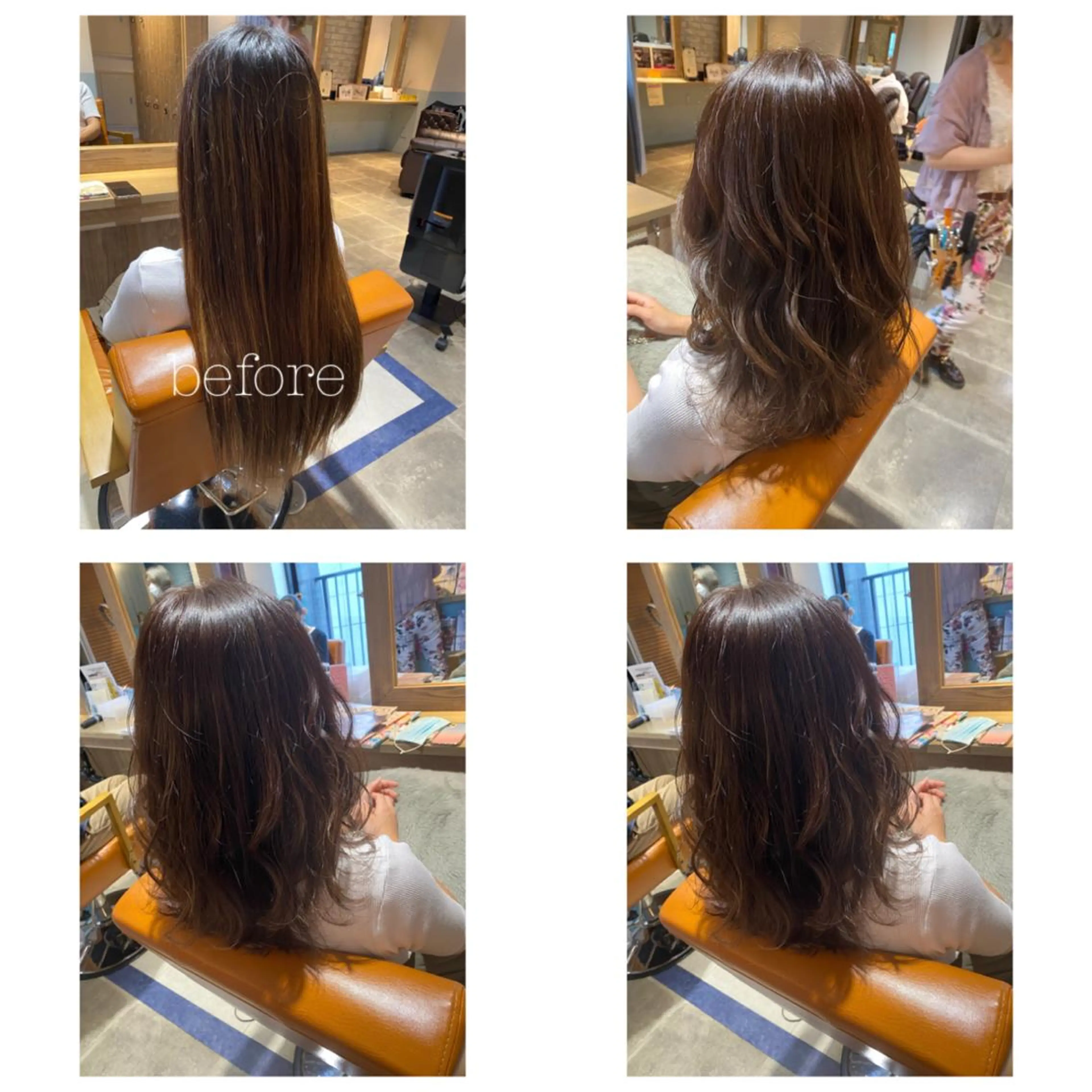 カラー グレージュ ハイライトカラー ラベンダーカラー ラベンダーグレージュ ラベンダーグレー カット ヘアカラー トリートメント 🐻結んで可愛い hair EMI🐻のヘアスタイル