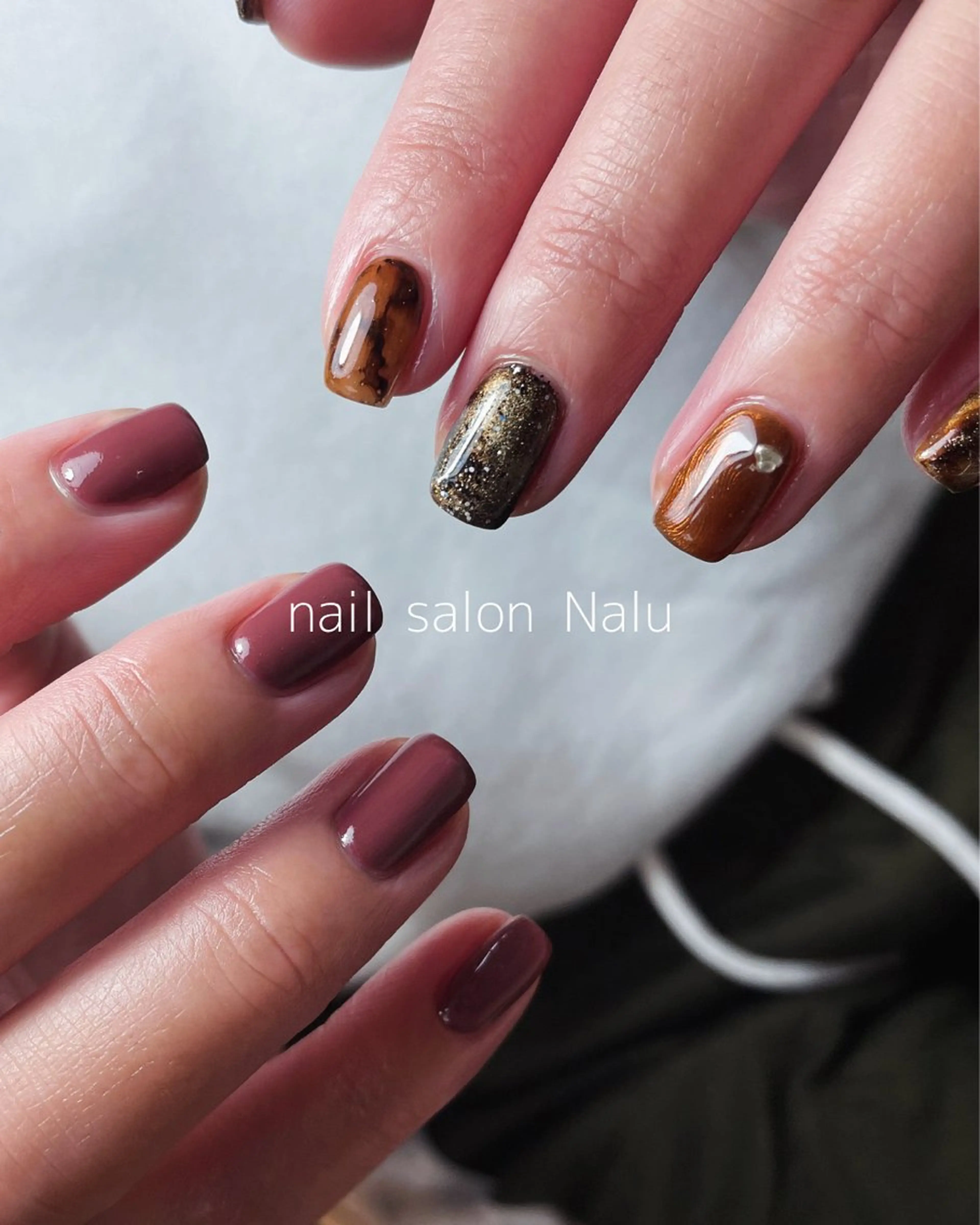 ニュアンスネイルモデル様（オフなし）の写真