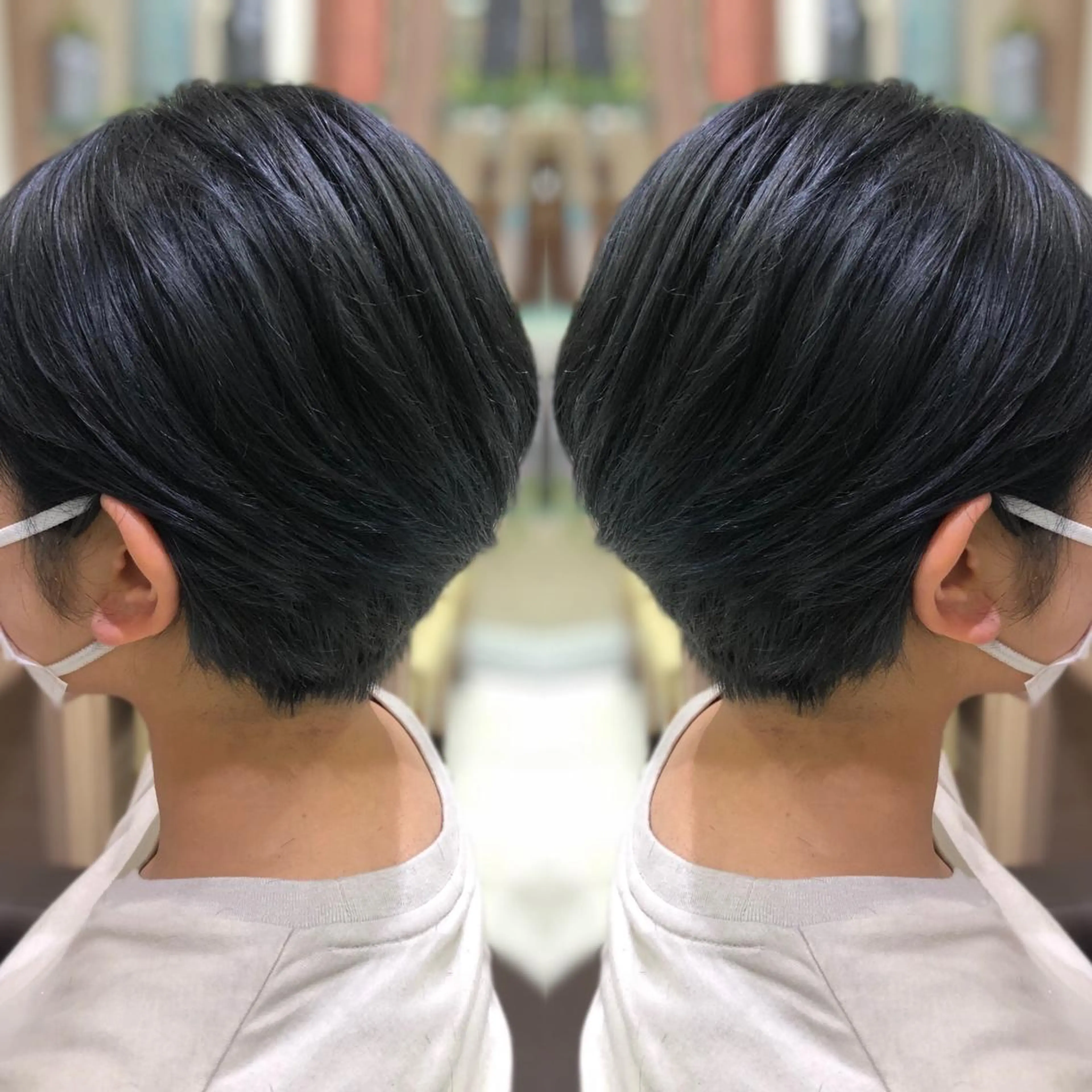 ショート カラー 韓国レイヤー×透明感 カラー/山崎一輝のヘアスタイル