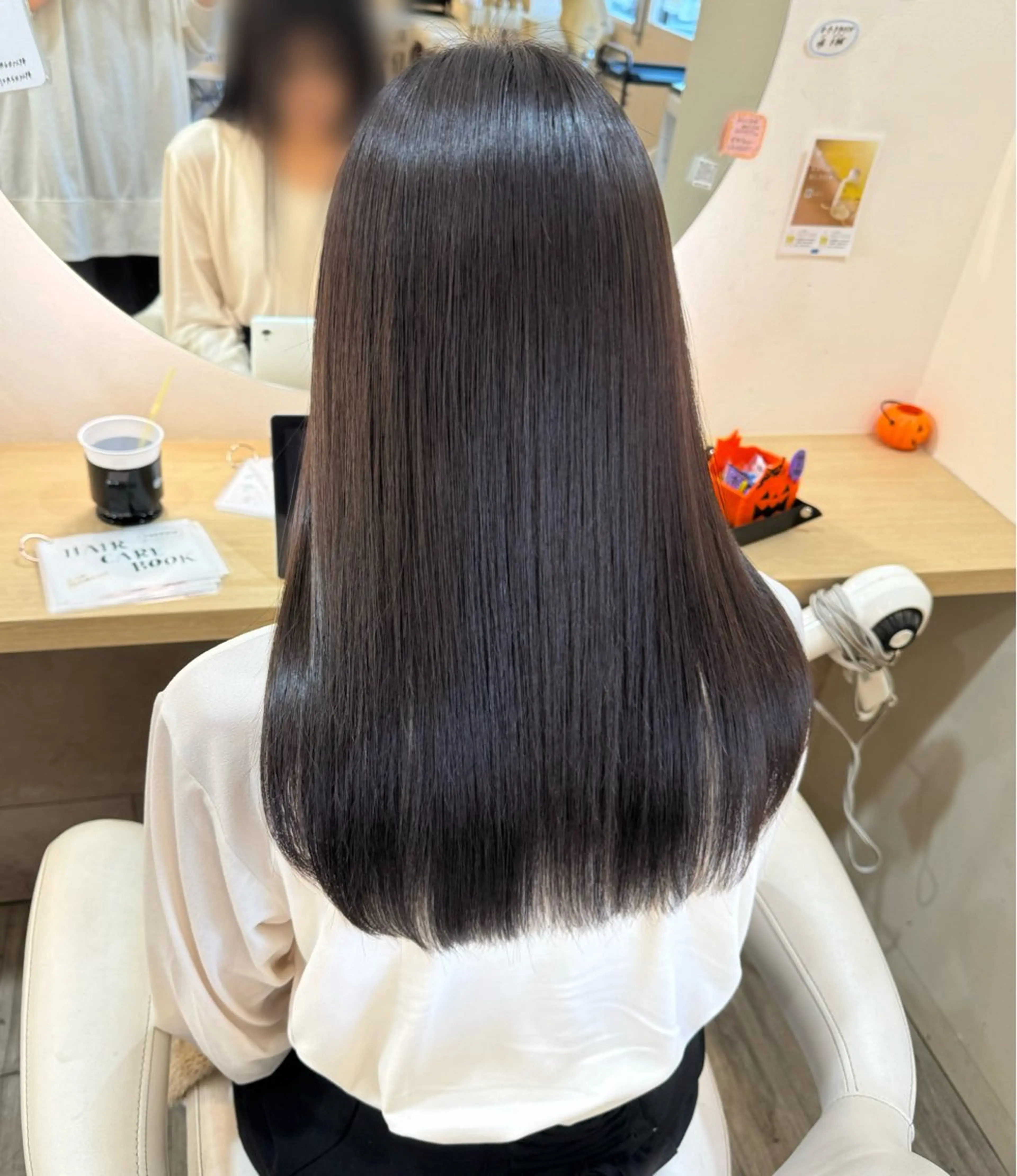 ロング カット 縮毛矯正 中川 真帆のヘアスタイル