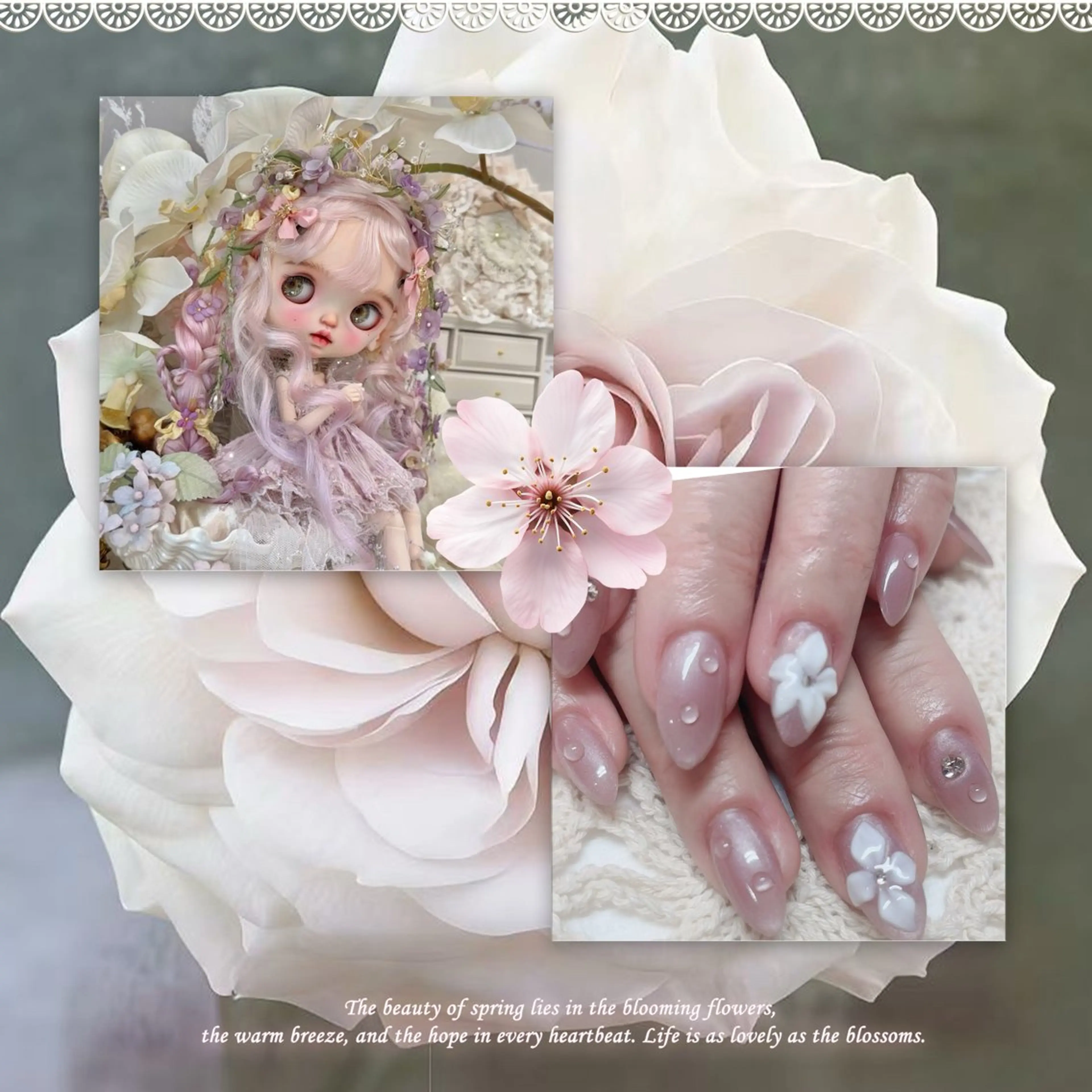 ネイル ハンドネイル MoonNail ユリ🌸のネイルデザイン