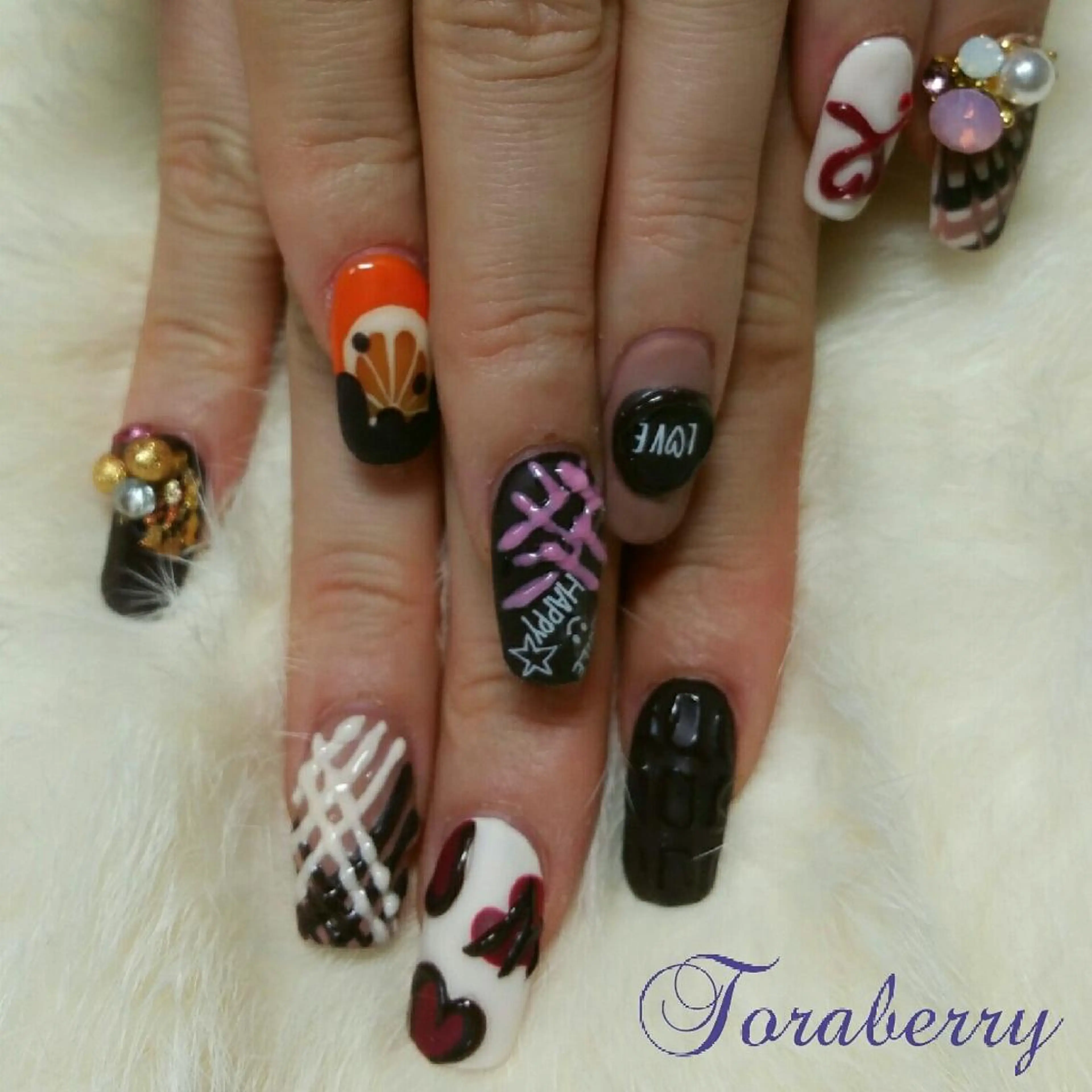 ネイル バレンタイン ハンドネイル ネイリスト なつみのネイルデザイン