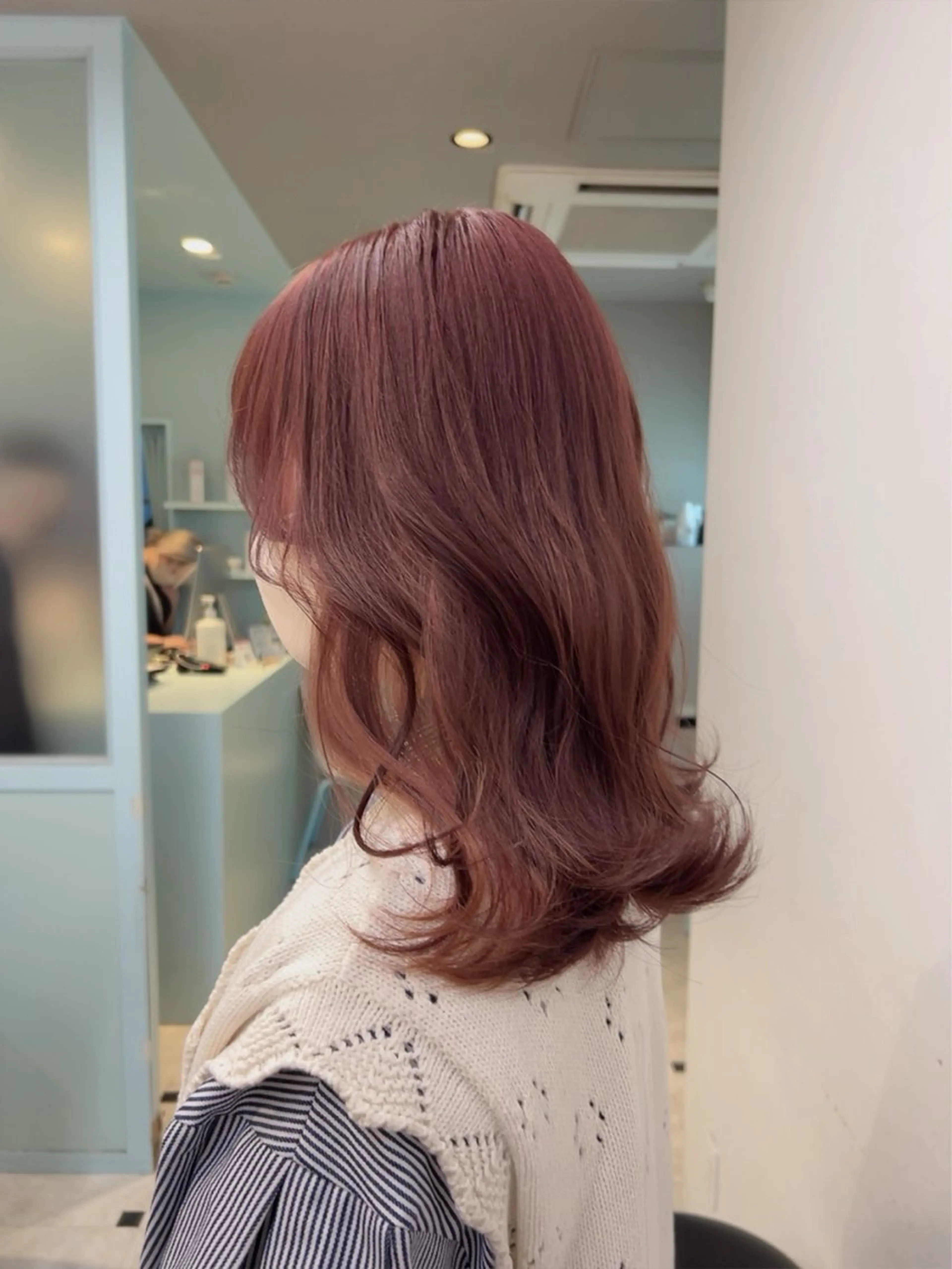 セミロング カラー ヘアカラー トリートメント ヘッドスパ 🥞ベージュ系カラー 【すずきりほ】🥞のヘアスタイル