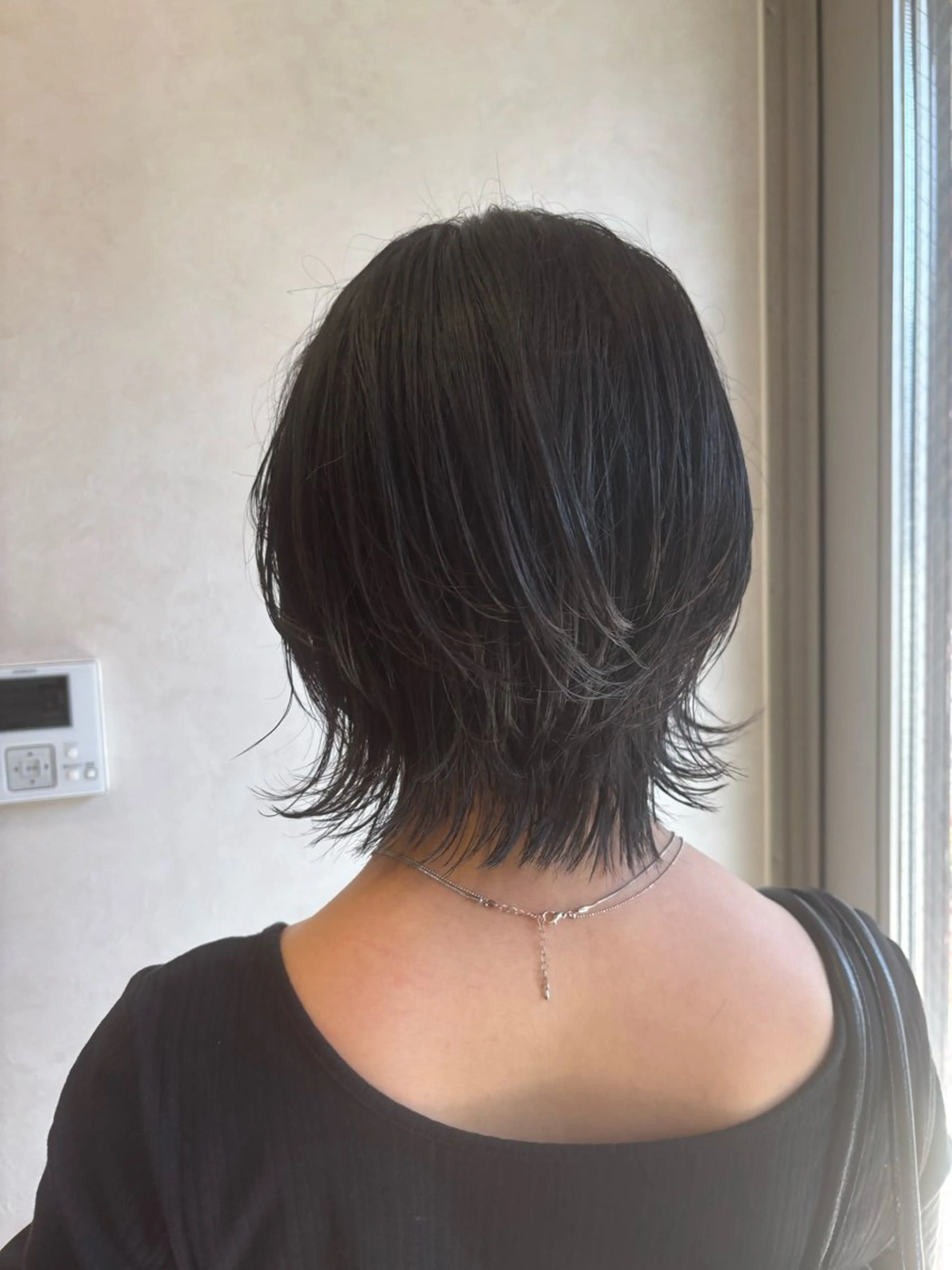 ミディアム ウルフカット 江口 幸太のヘアスタイル