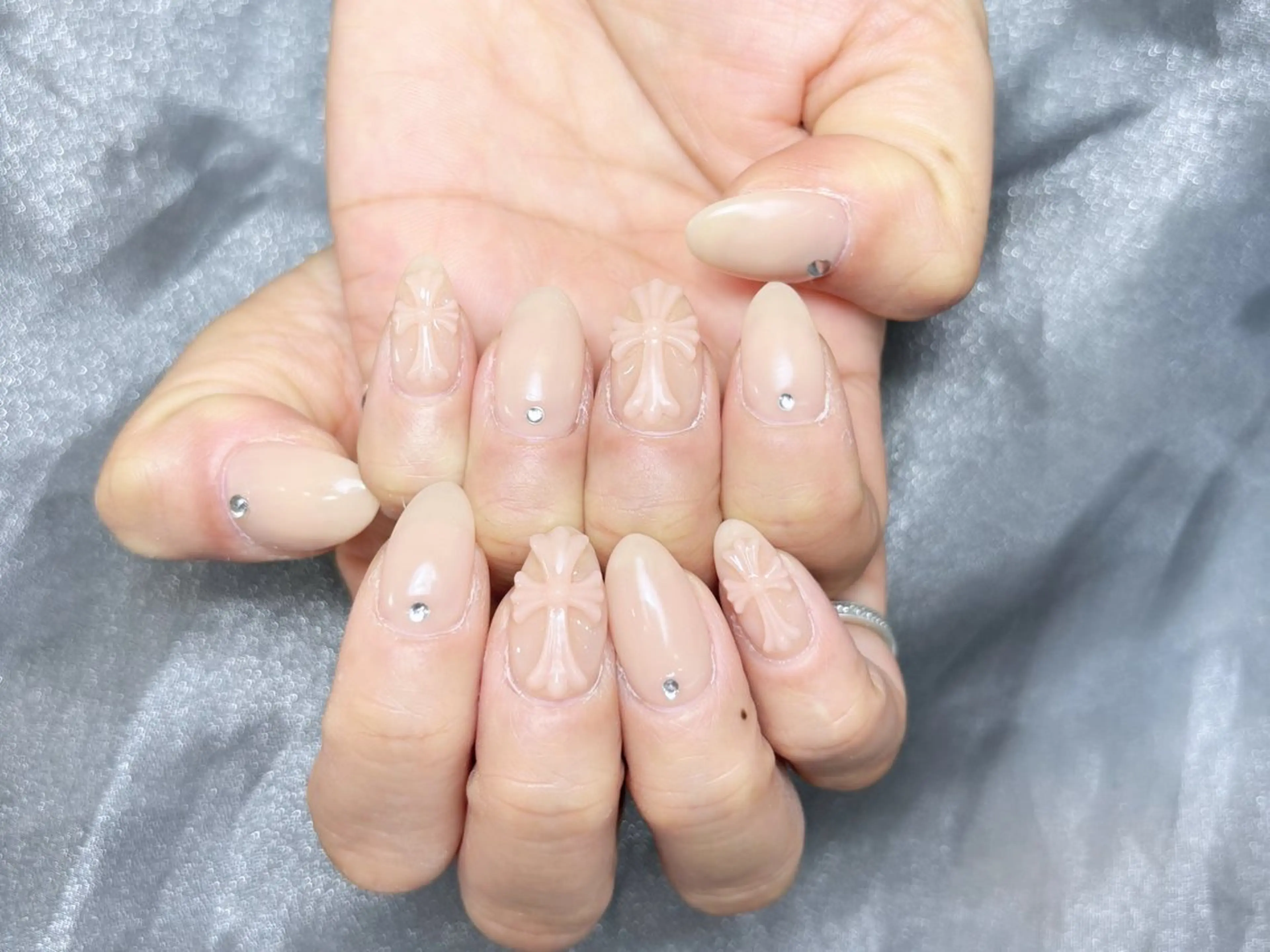 ネイル ハンドネイル H3 Nail Tsuki🦋💙のネイルデザイン