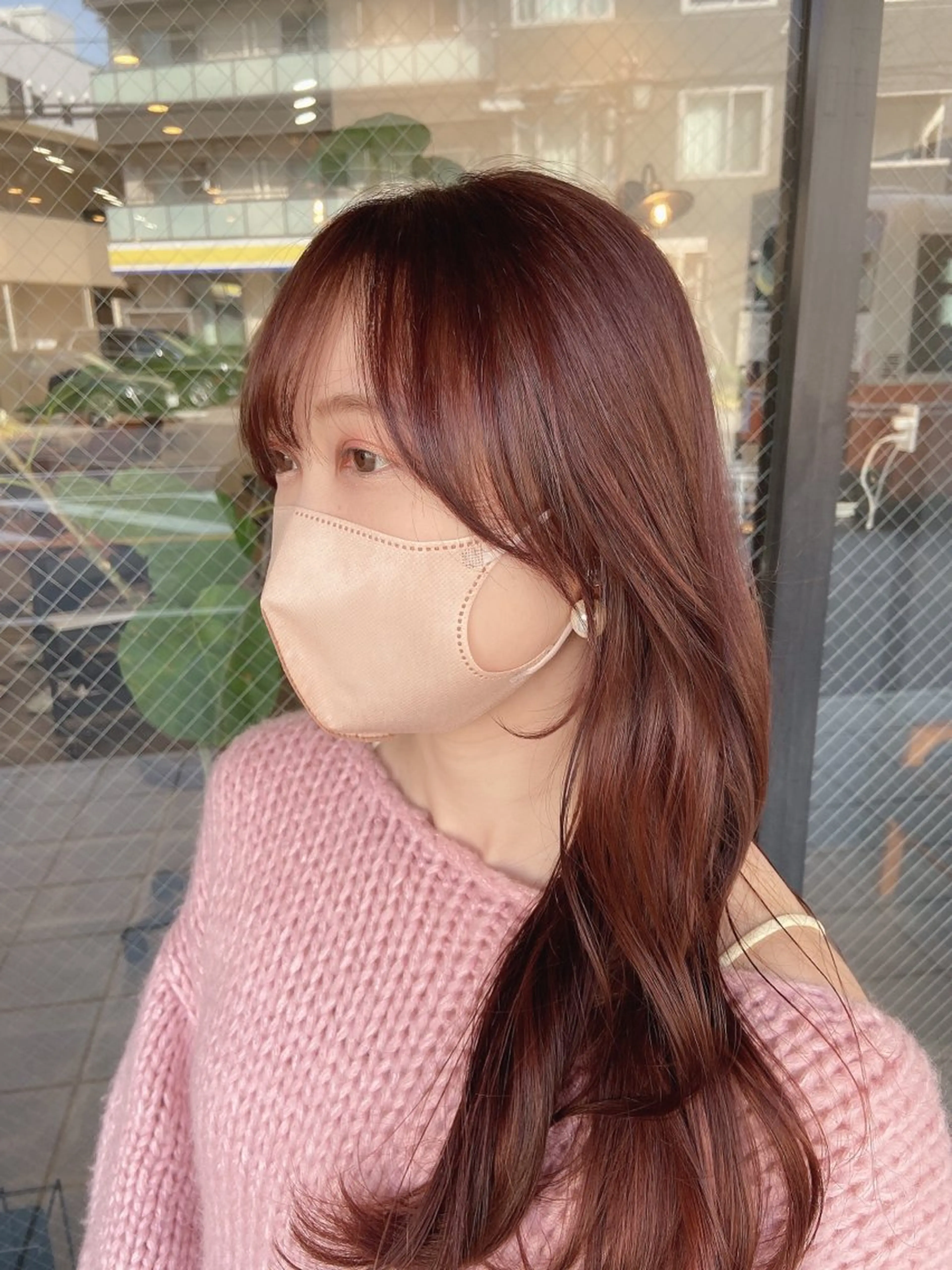 ロング 柏韓国ヘア 白石芽衣のヘアスタイル