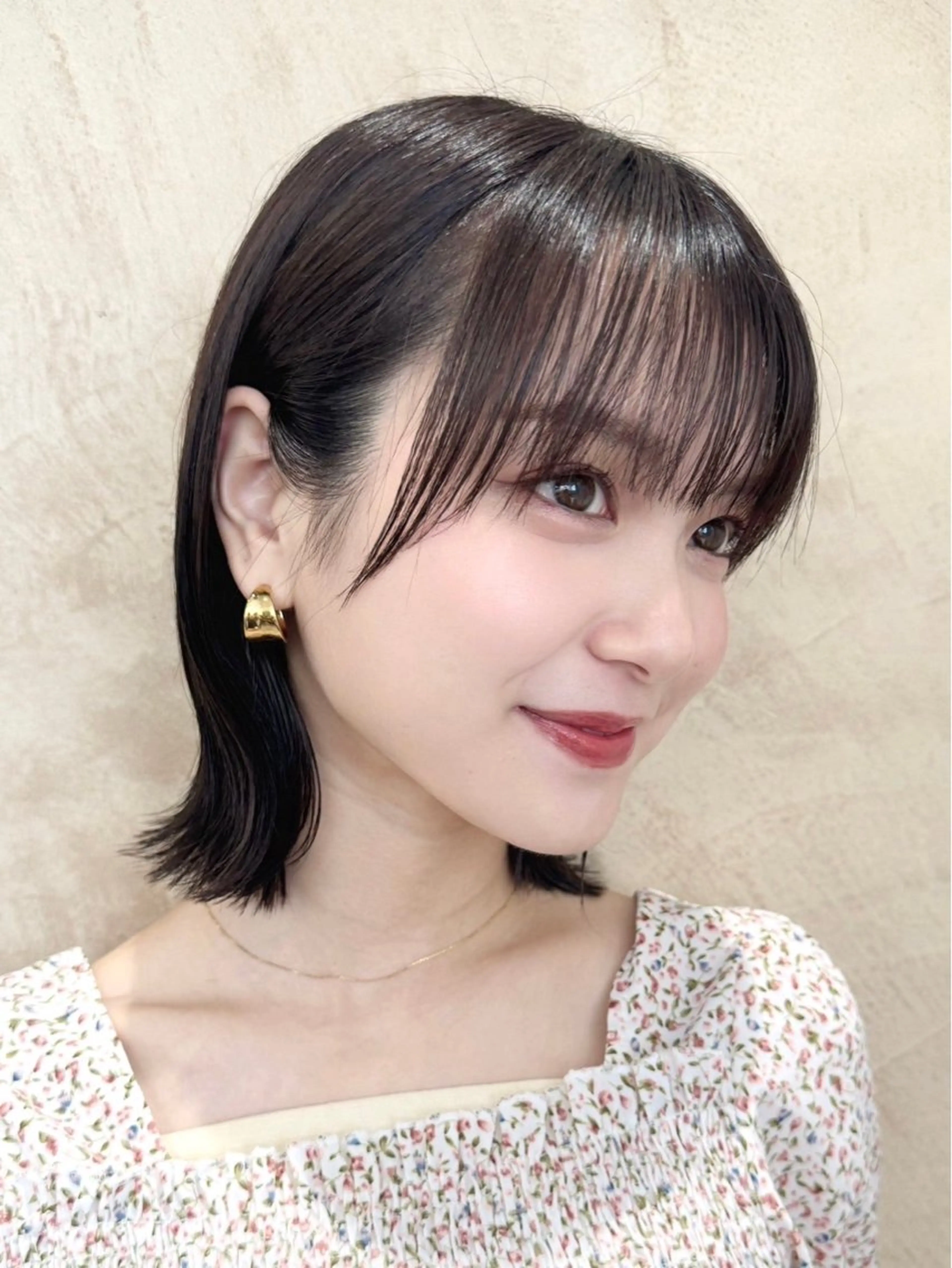 カラー ヘアカラー トリートメント 紅葉☘ ̖́- /似合わせカットのヘアスタイル