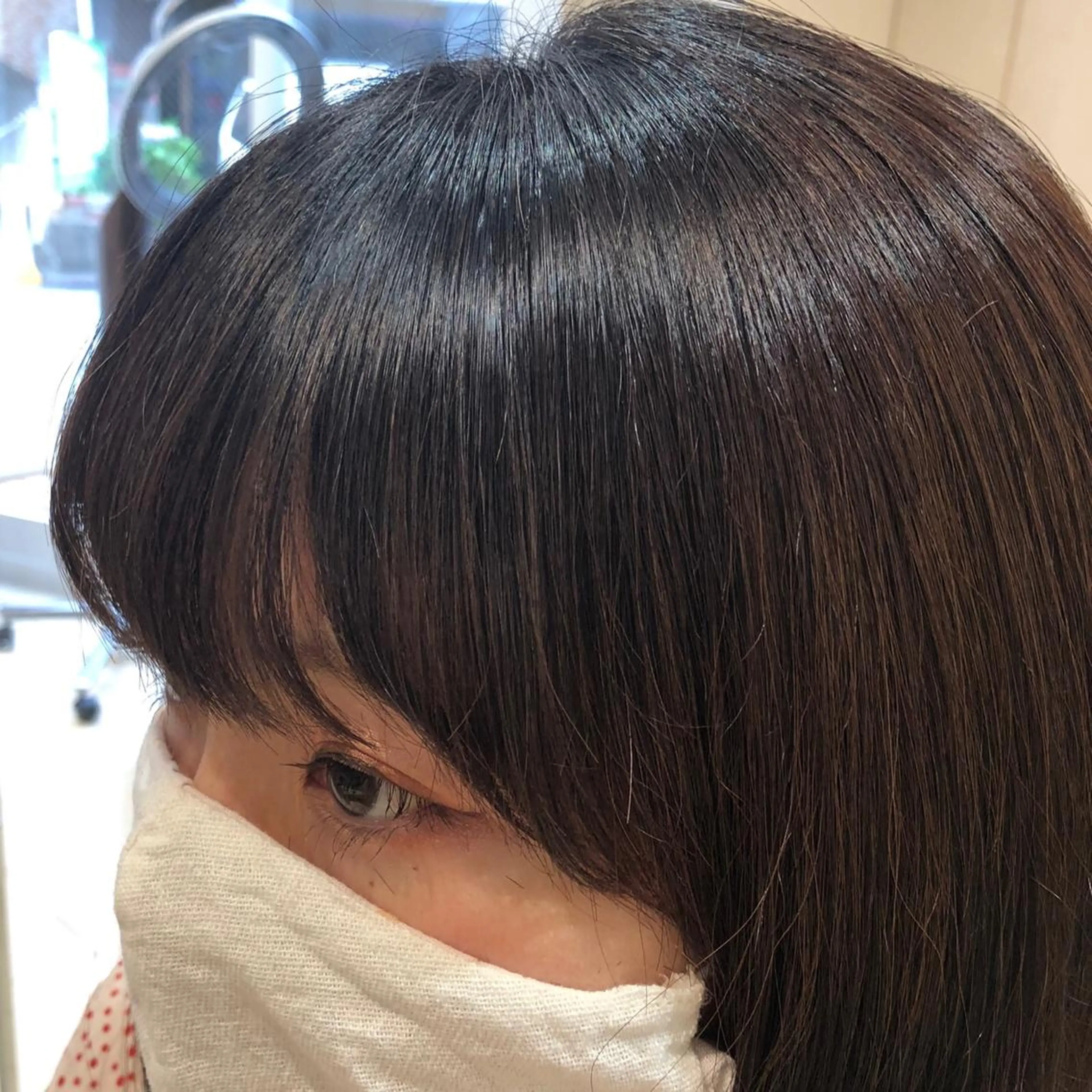 カット 縮毛矯正 カジサ ケイコのヘアスタイル
