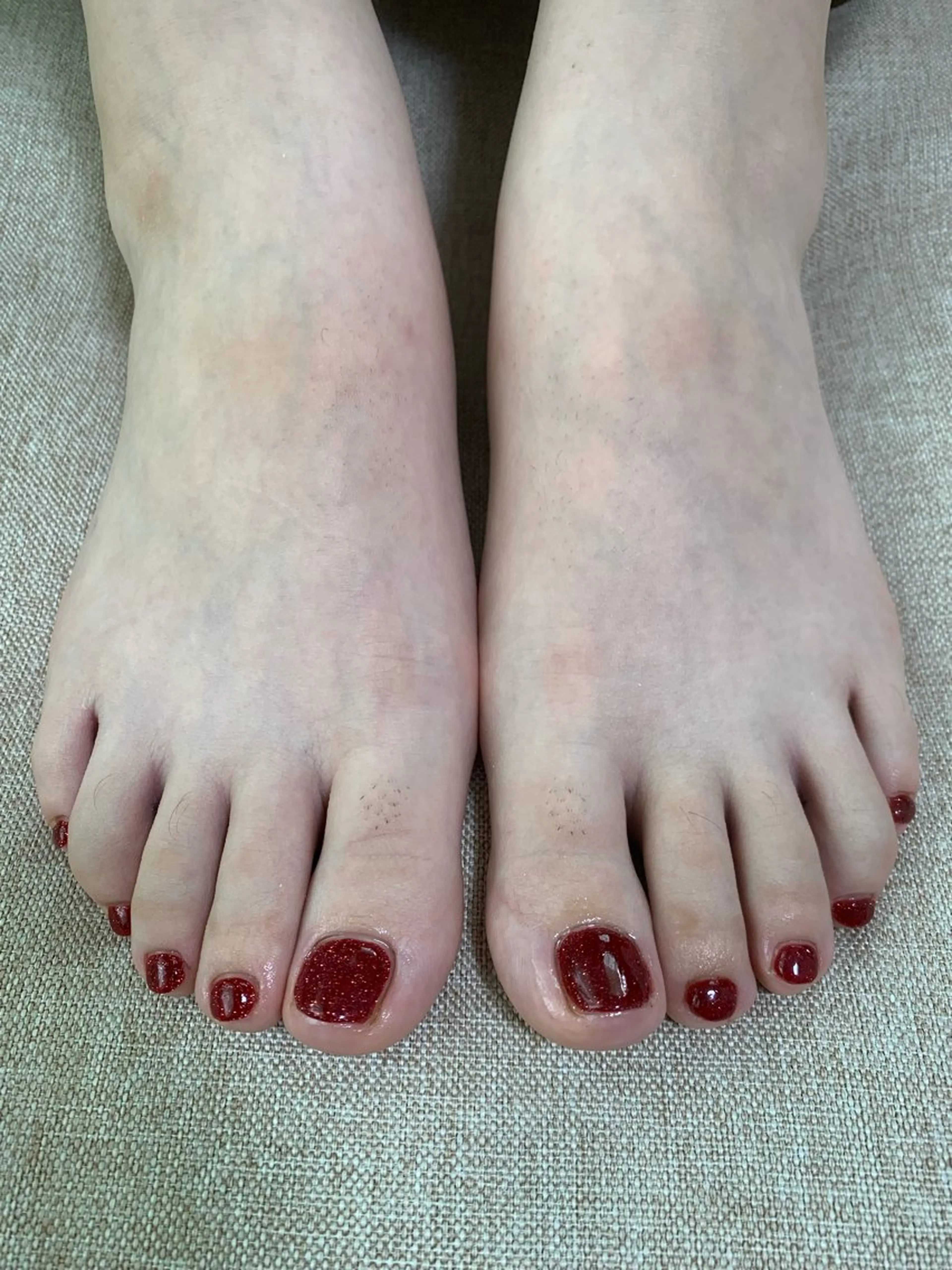 夏に向けて大人気のフットネイル💅の写真