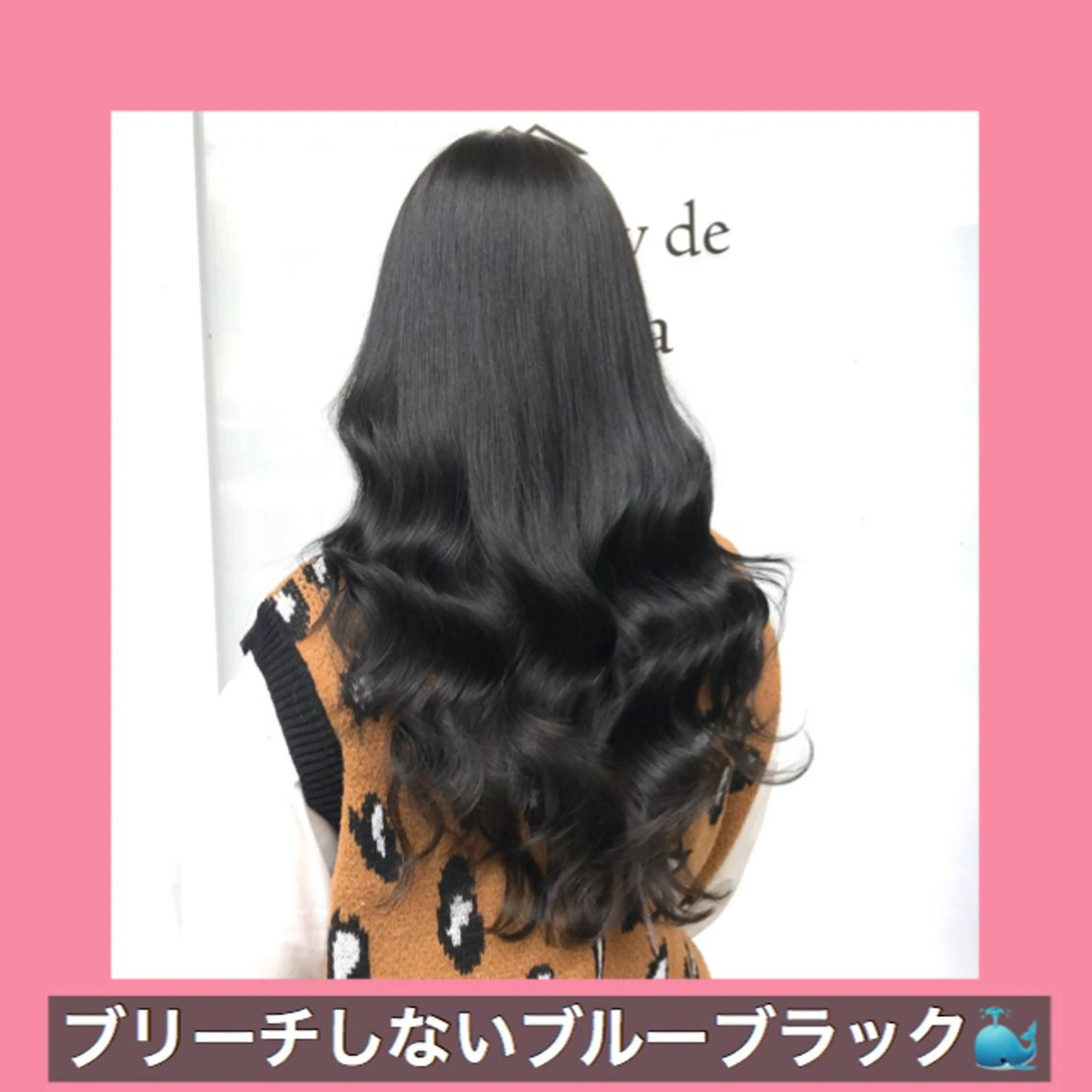 ロング カラー 黒髪 ブリーチ ブルーカラー ブルーブラック ブリーチなしカラー K-POP好き美容師 🇰🇷Kai.Yのヘアスタイル