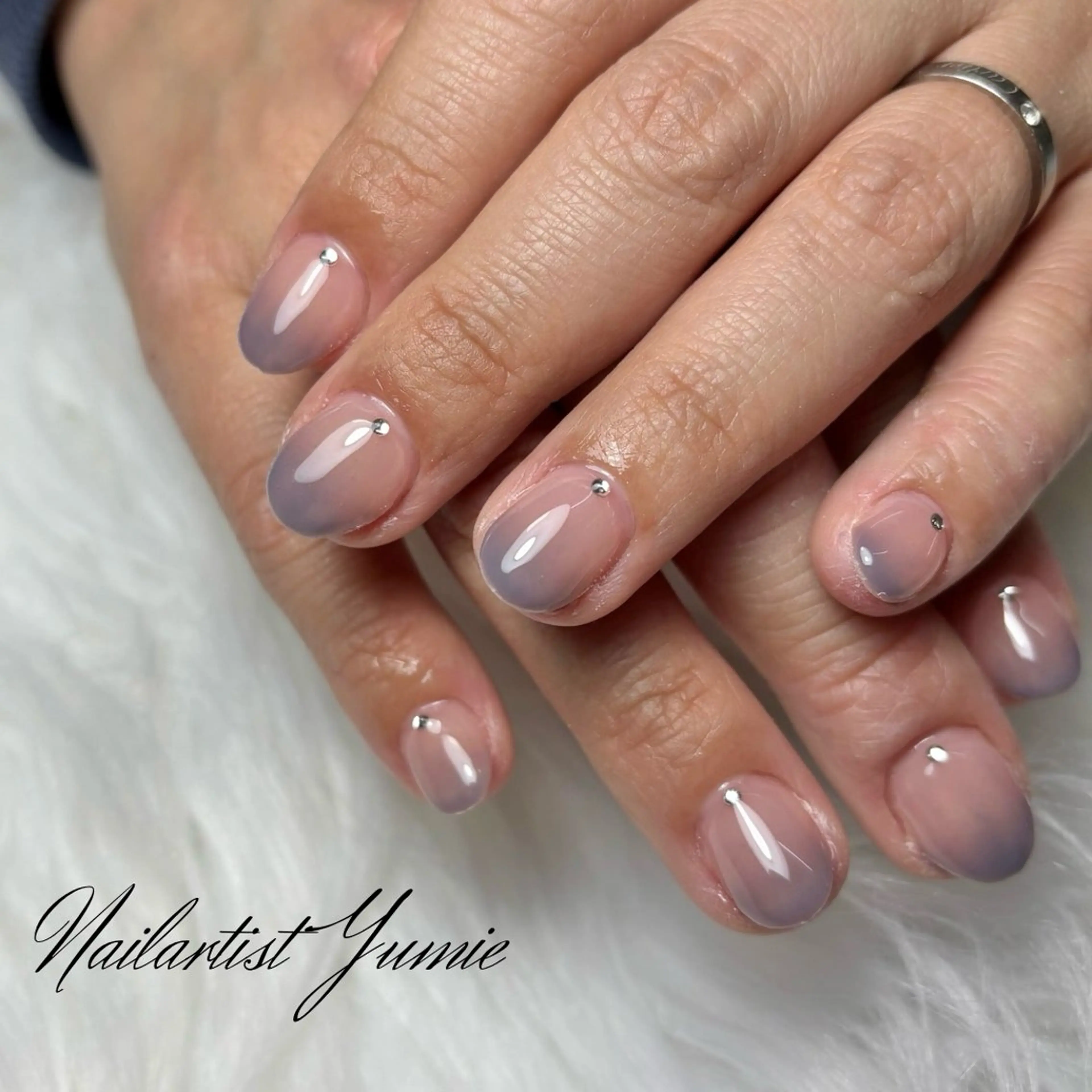 ネイル グラデーション シンプルネイル フットネイル NAILSALON en+所属・NAILSALON en+沖縄市美原のネイルデザイン