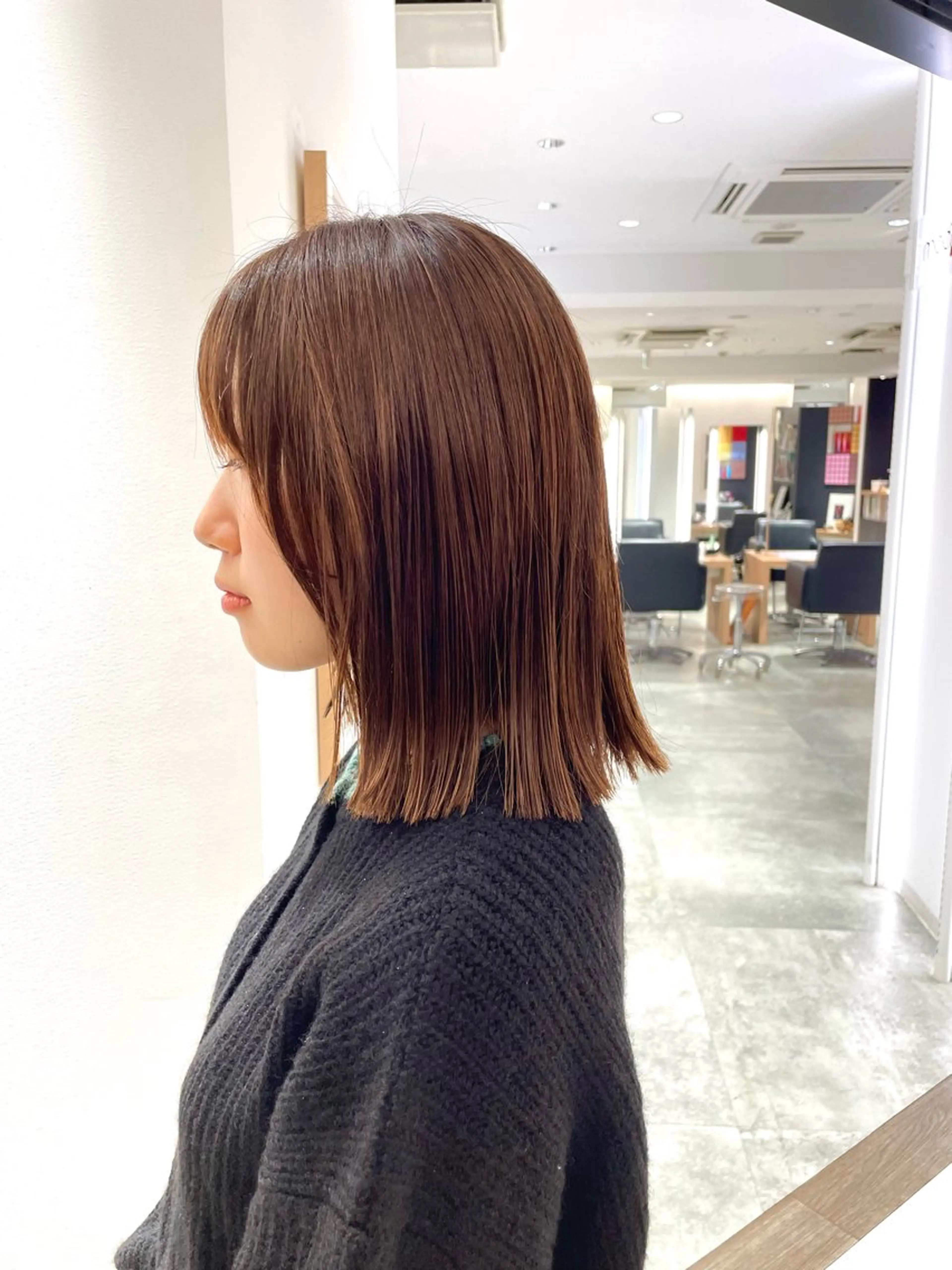 セミロング 長町/酸性ストレート /曲がる縮毛矯正のヘアスタイル