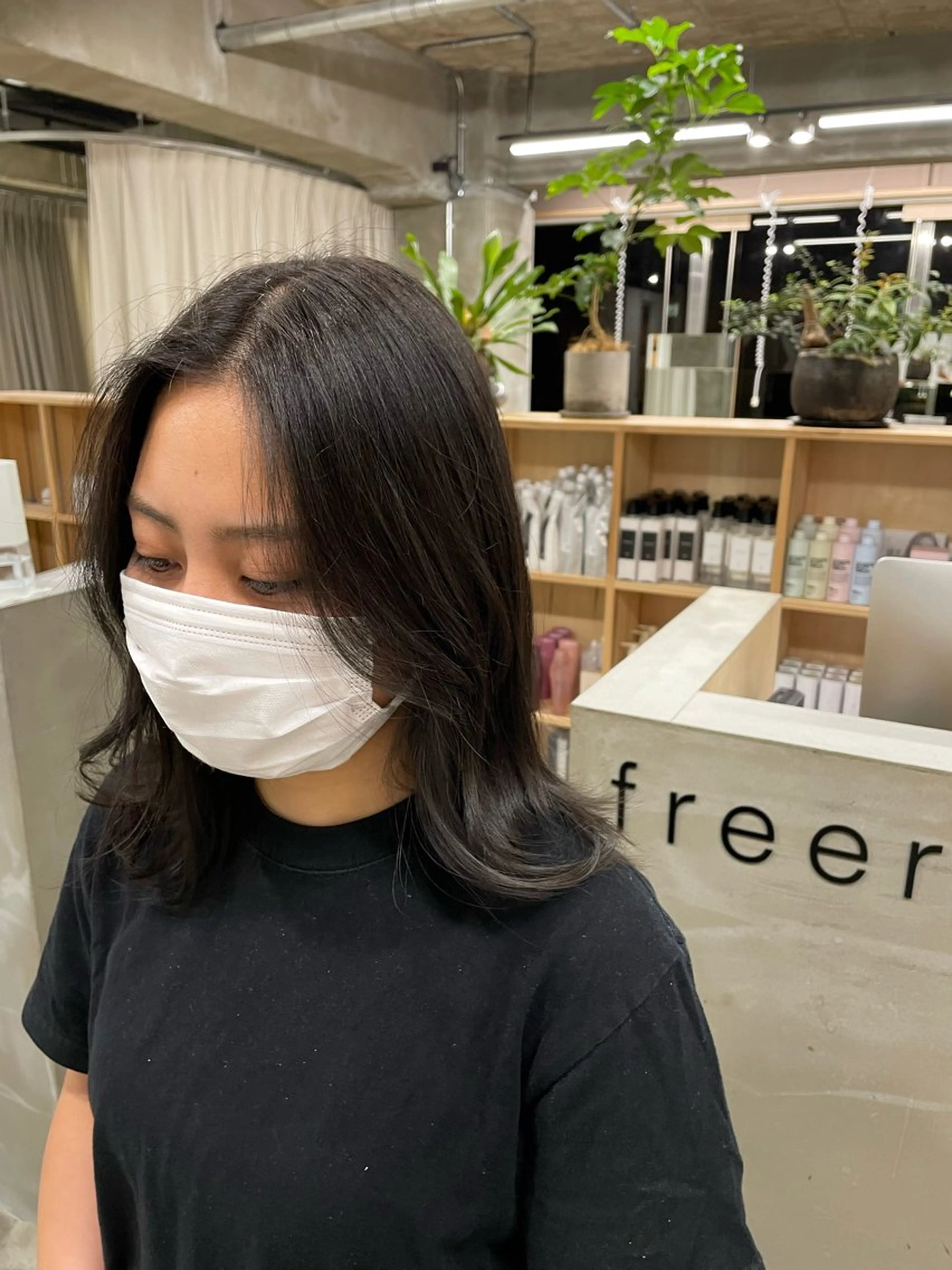 ミディアム 坂田 春樹のヘアスタイル