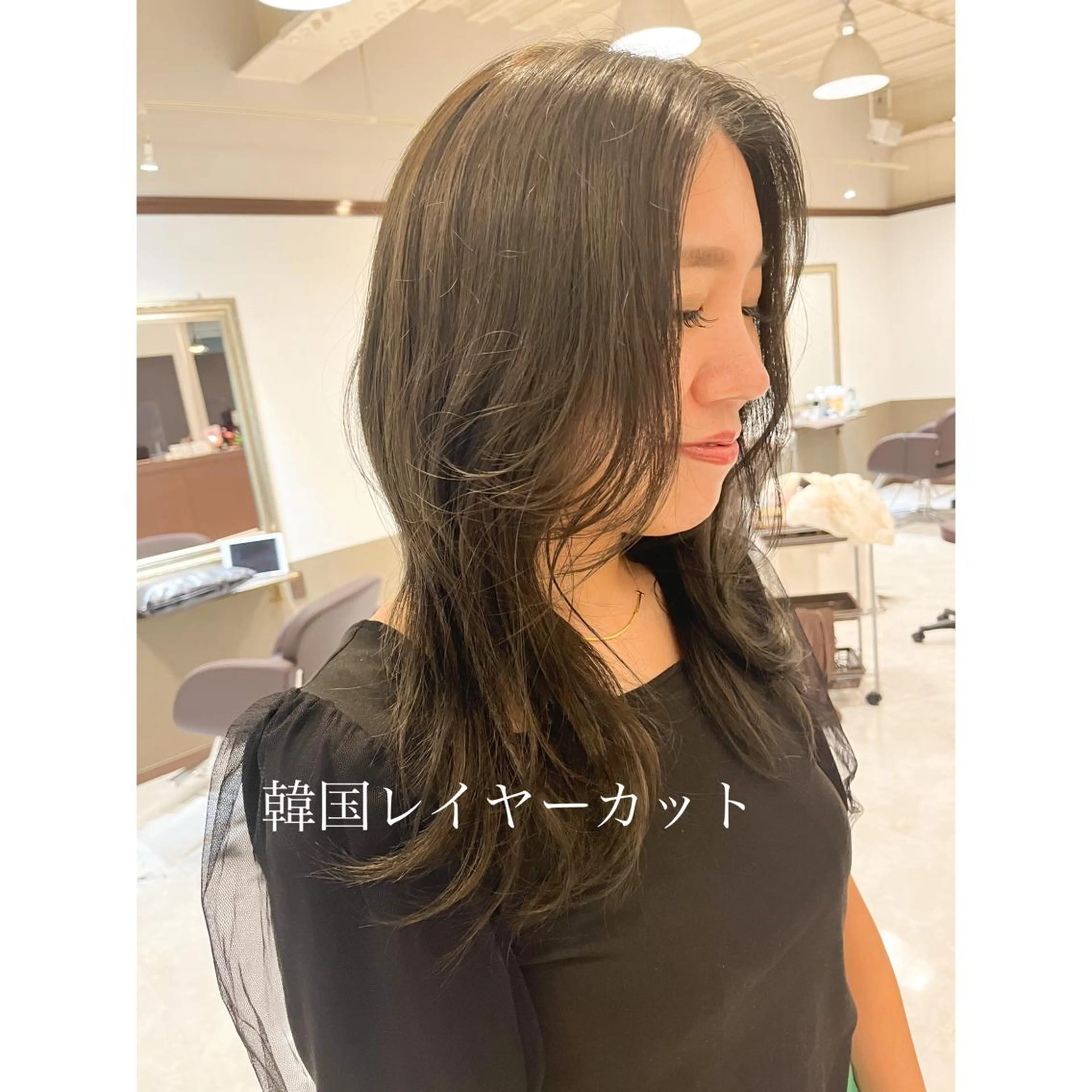 セミロング カラー 坂井田 浩樹のヘアスタイル