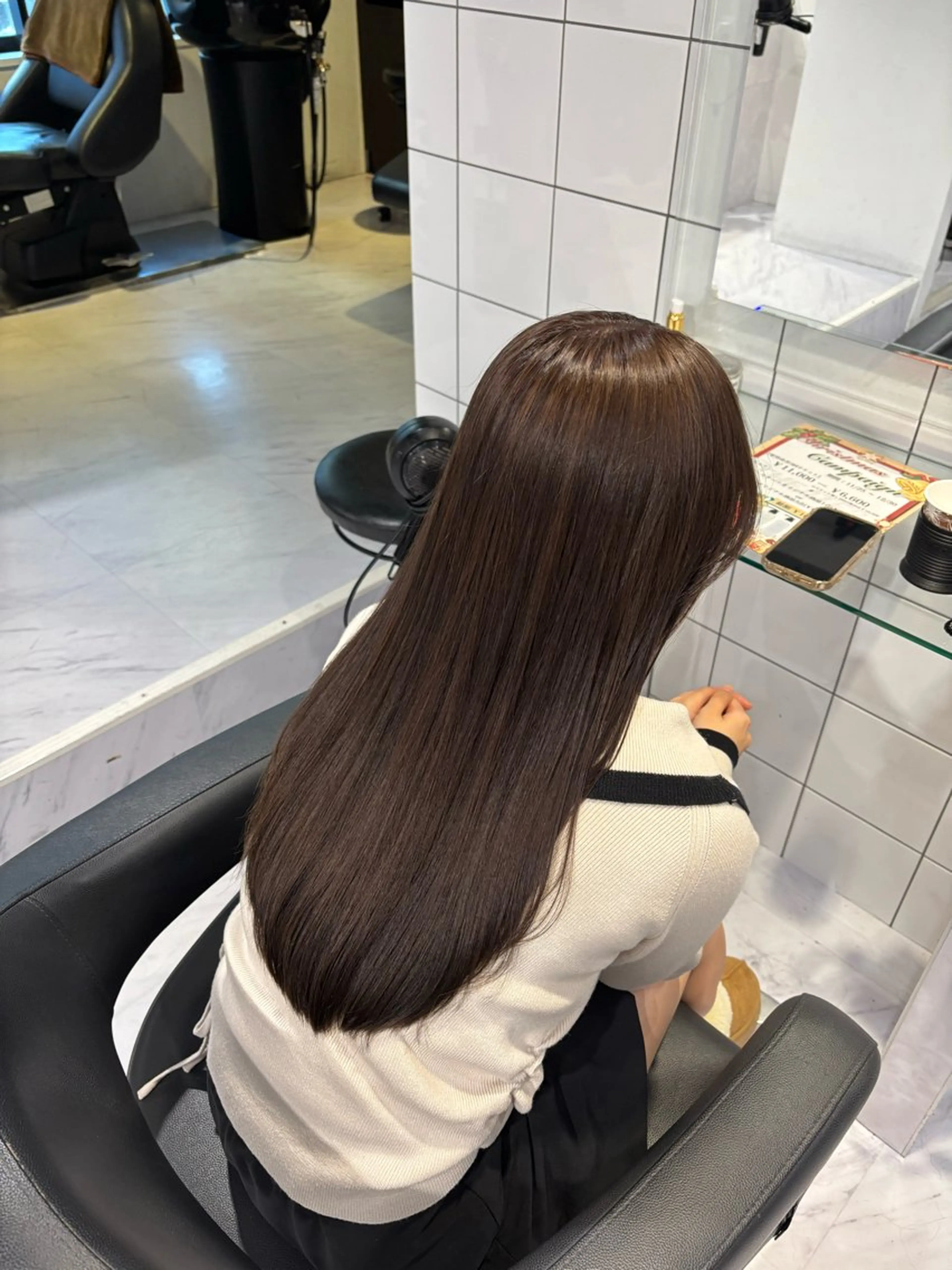 ロング カラー ヘアカラー トリートメント 髪質改善🩰透明感カ ラー🎀hinanoのヘアスタイル