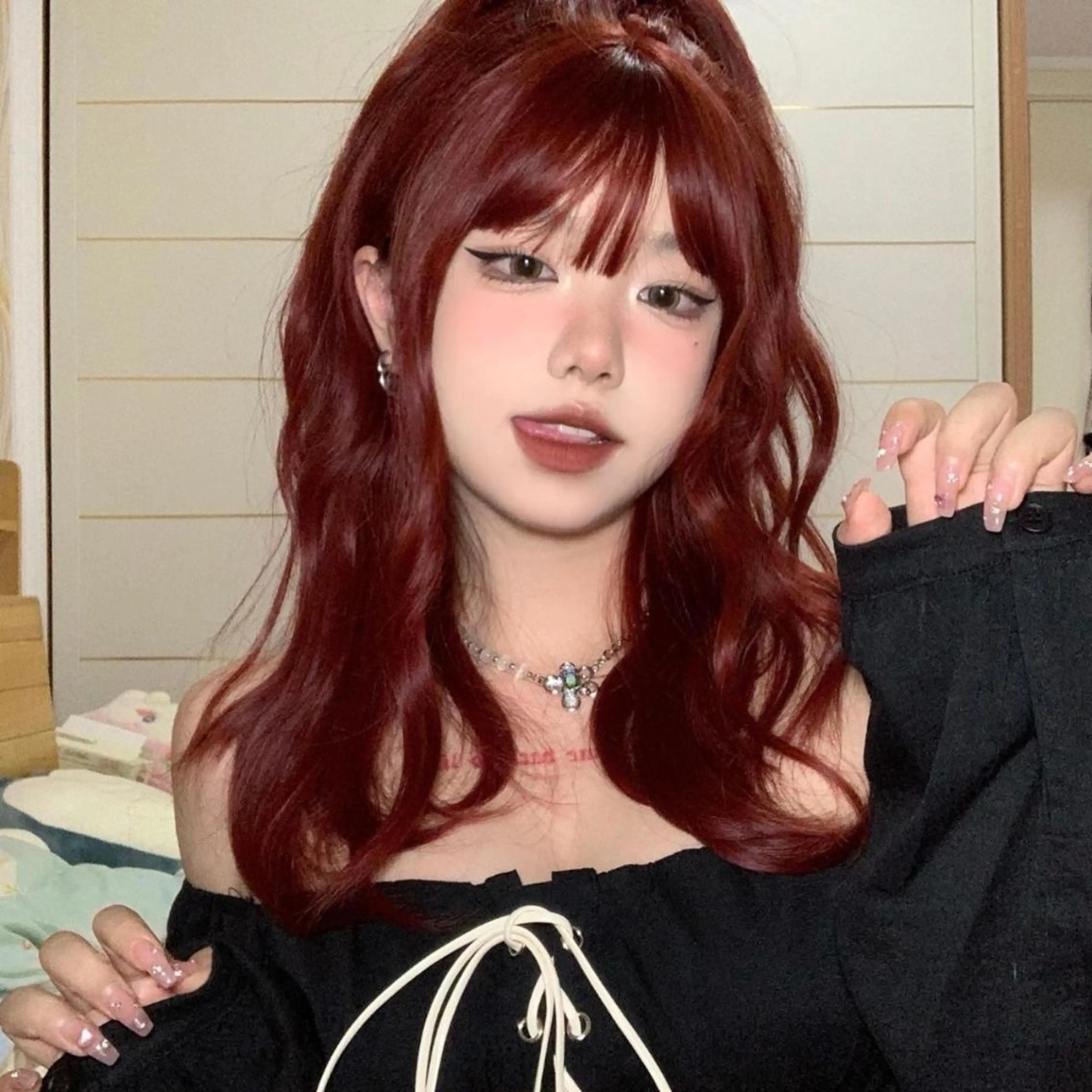 ロング カラー カット ヘアカラー トリートメント ヘッドスパ ♦️暖色/縮毛矯正/ 🫗kazuki♦️のヘアスタイル