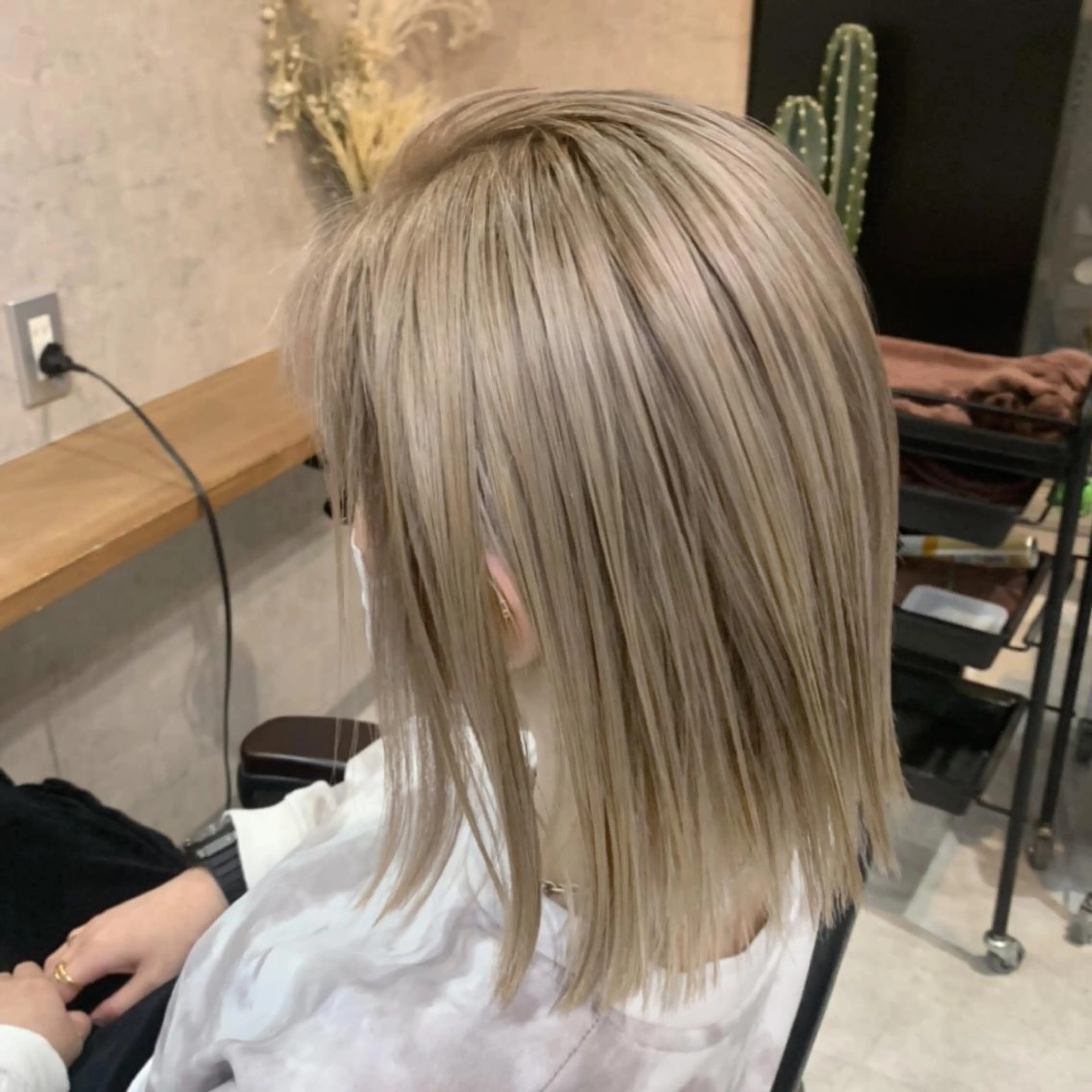 ショート ヘアアレンジ トリートメント ヘアカラー 松井那津子 /ハイライトブリーチのヘアスタイル