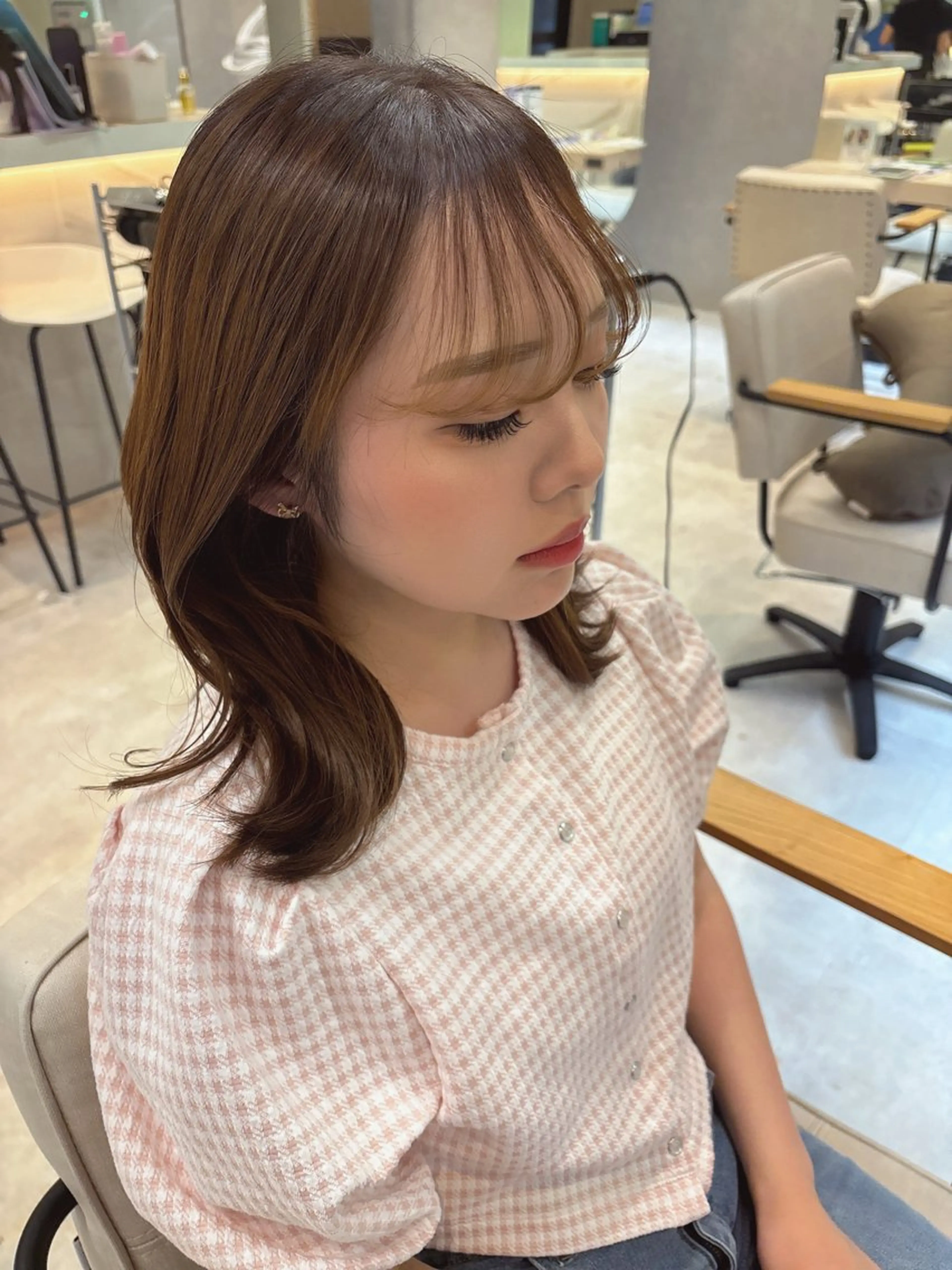 カラー ベージュカラー オリーブベージュ ヘアカラー 笹木 怜羅のヘアスタイル