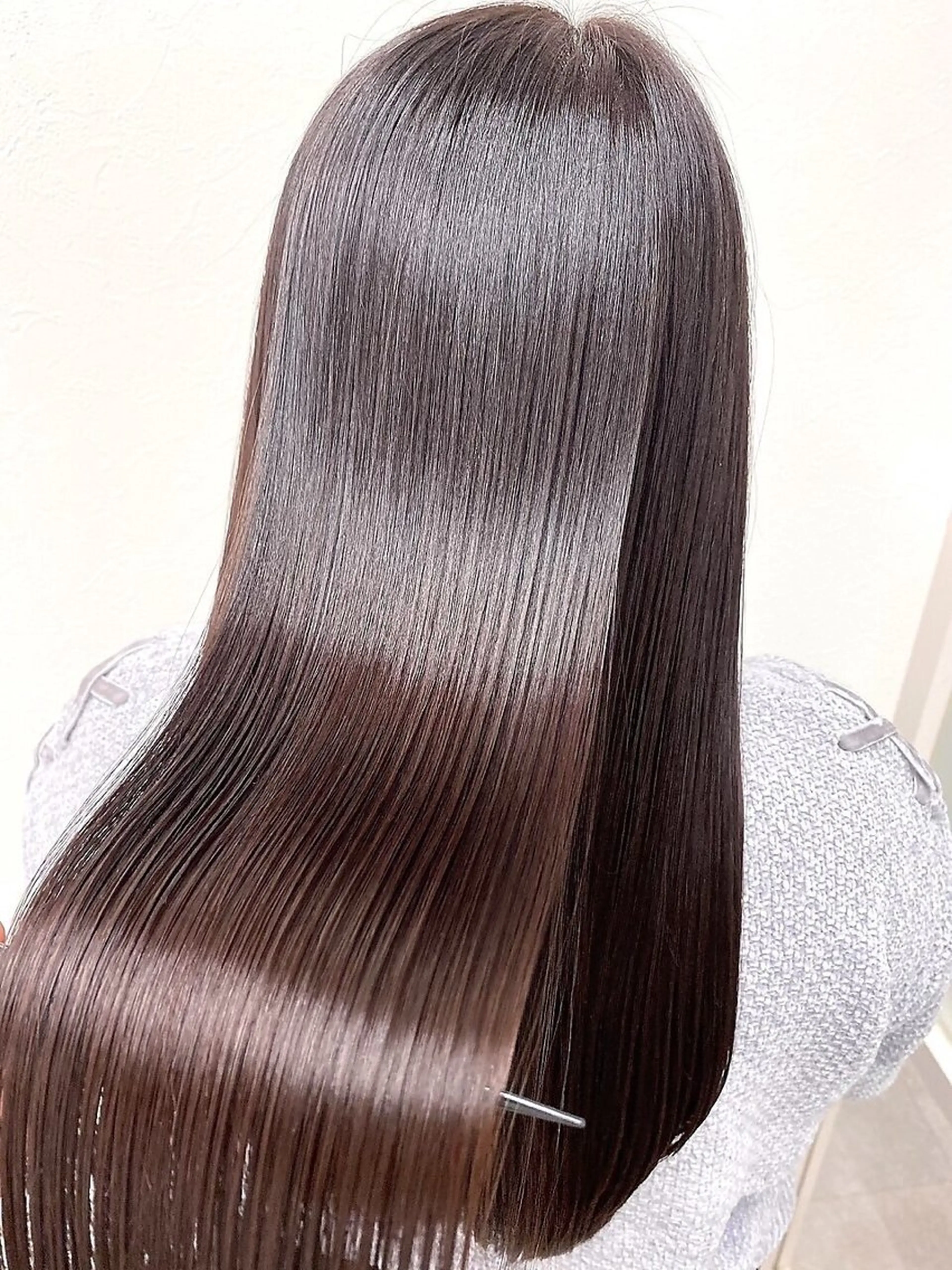 【☀️夏に向けてうる艶ストレート☀️】髪質改善クオライン縮毛矯正+カット+カラー+トリートメントの写真